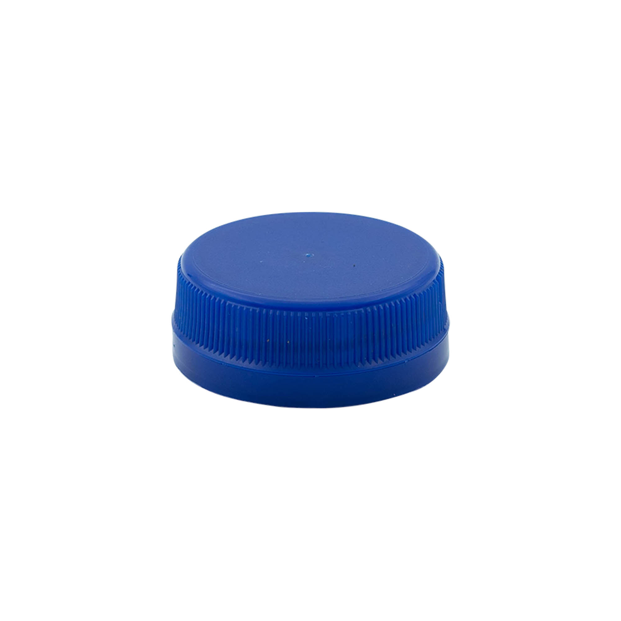 Zavrtni zamašek z dvovrstnim navojem, PE-plastika, modra, za odprtino: PET 38 mm
