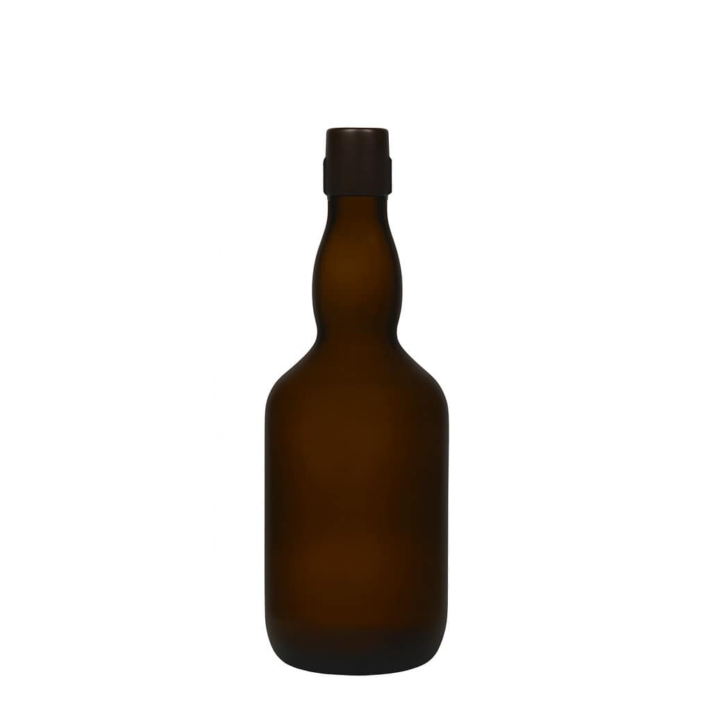 500 ml steklenica piva s širokim vratom, steklo, starozeleno, odprtina: zaponka