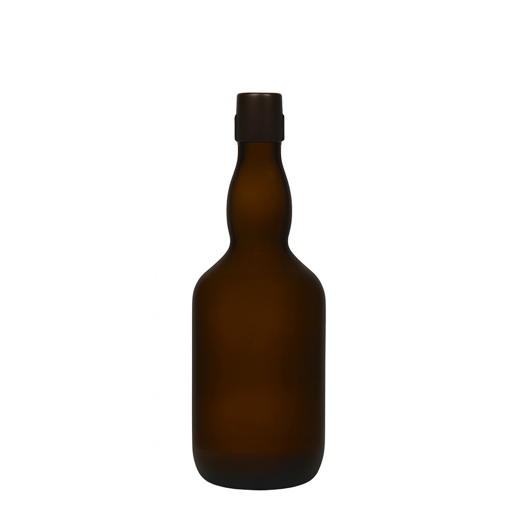 500 ml steklenica piva s širokim vratom, steklo, starozeleno, odprtina: zaponka