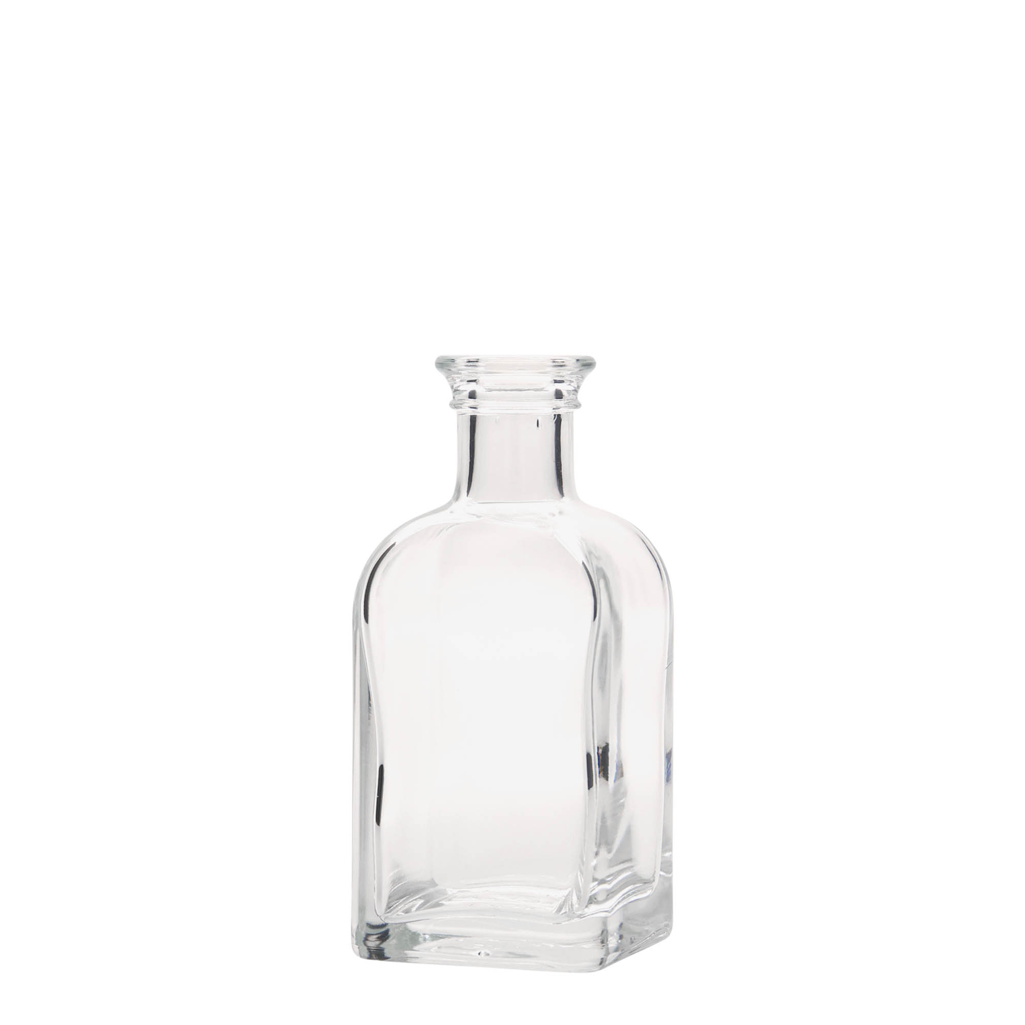 100 ml steklenička Apotheker Carré, kvadratna, odprtina: pluta