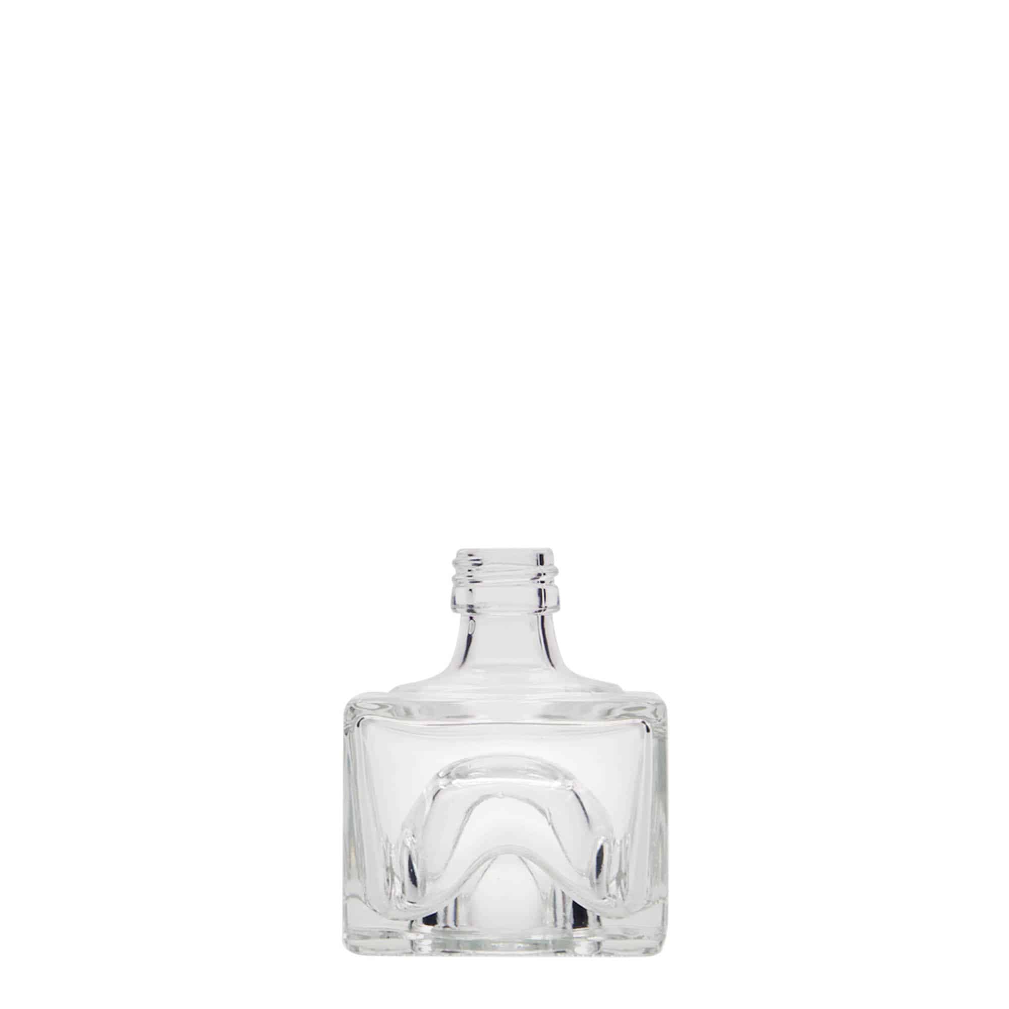 40 ml steklena steklenica »Cocolores«, kvadratna, ustje: PP 18 40 ml steklena steklenica »Cocolores«, kvadratna, ustje: PP 18