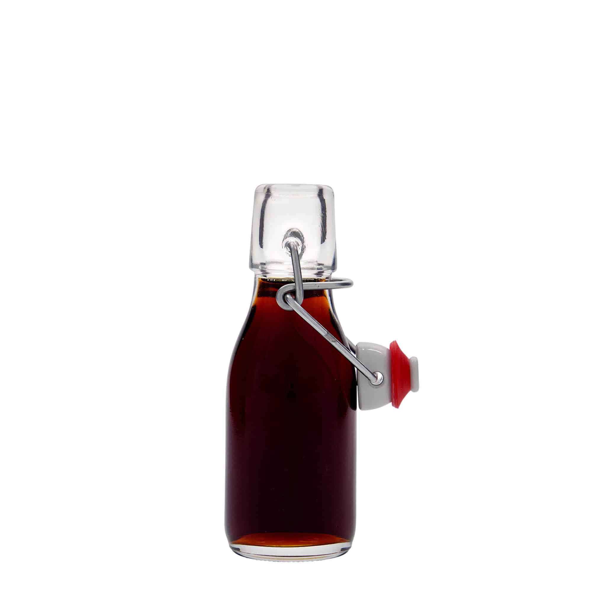 100 ml steklena steklenica »Paul«, ustje: zamašek s tesnilom