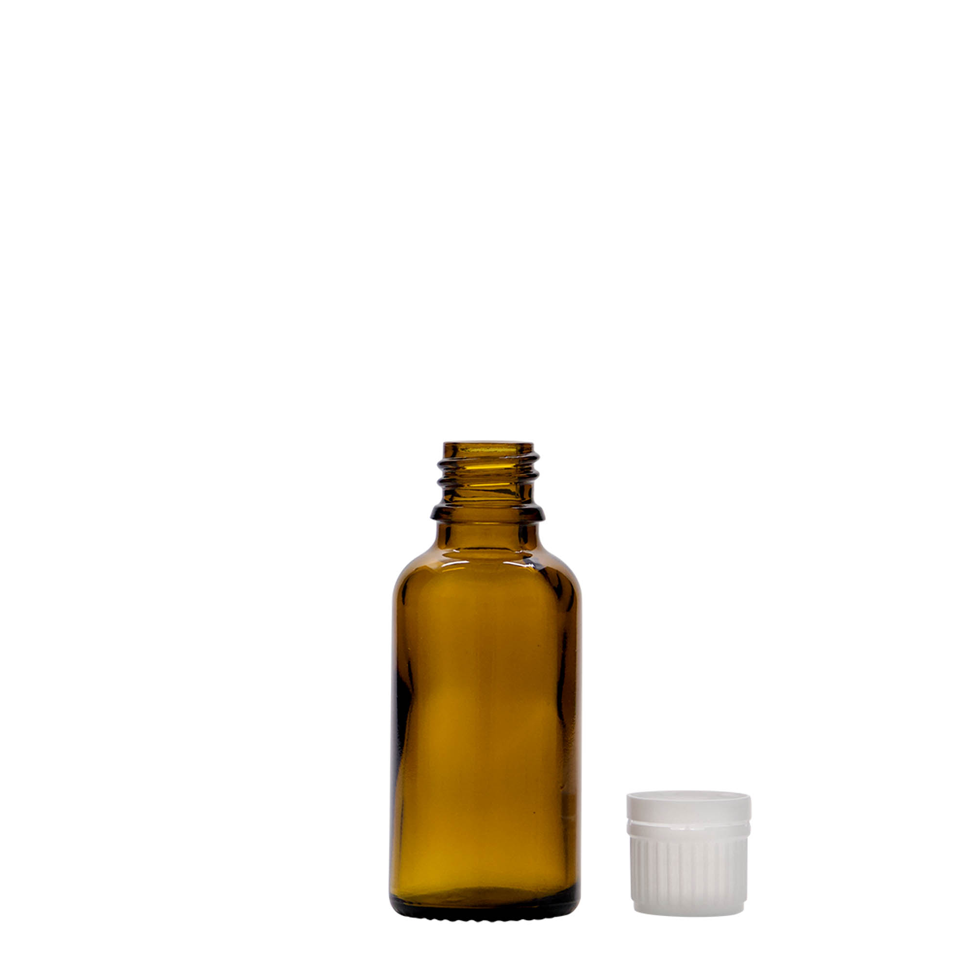 30 ml medicinska steklenička, steklo, rjava, odprtina: DIN 18 30 ml medicinska steklenička, steklo, rjava, odprtina: DIN 18