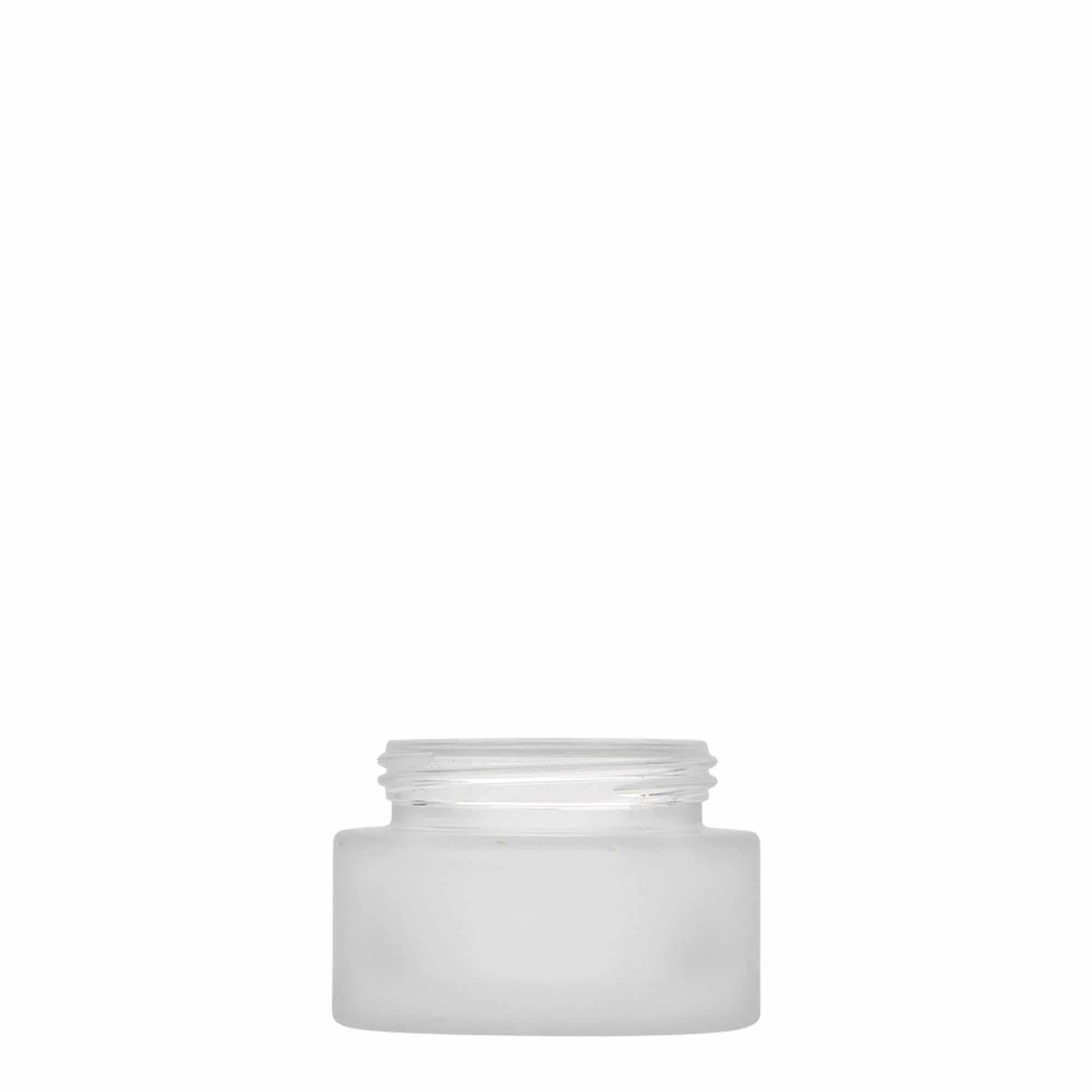 30 ml lonček »Platin Edition«, steklo, motno, ustje: navojni zamašek 30 ml lonček »Platin Edition«, steklo, motno, ustje: navojni zamašek