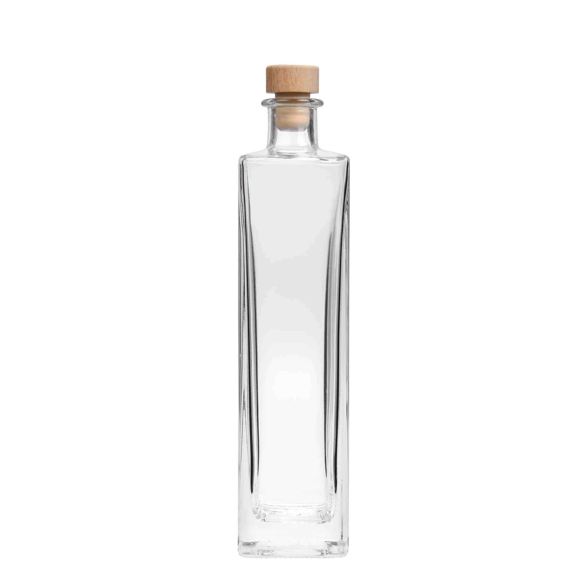 500 ml steklena steklenica »Rafaello«, kvadratna, ustje: pluta