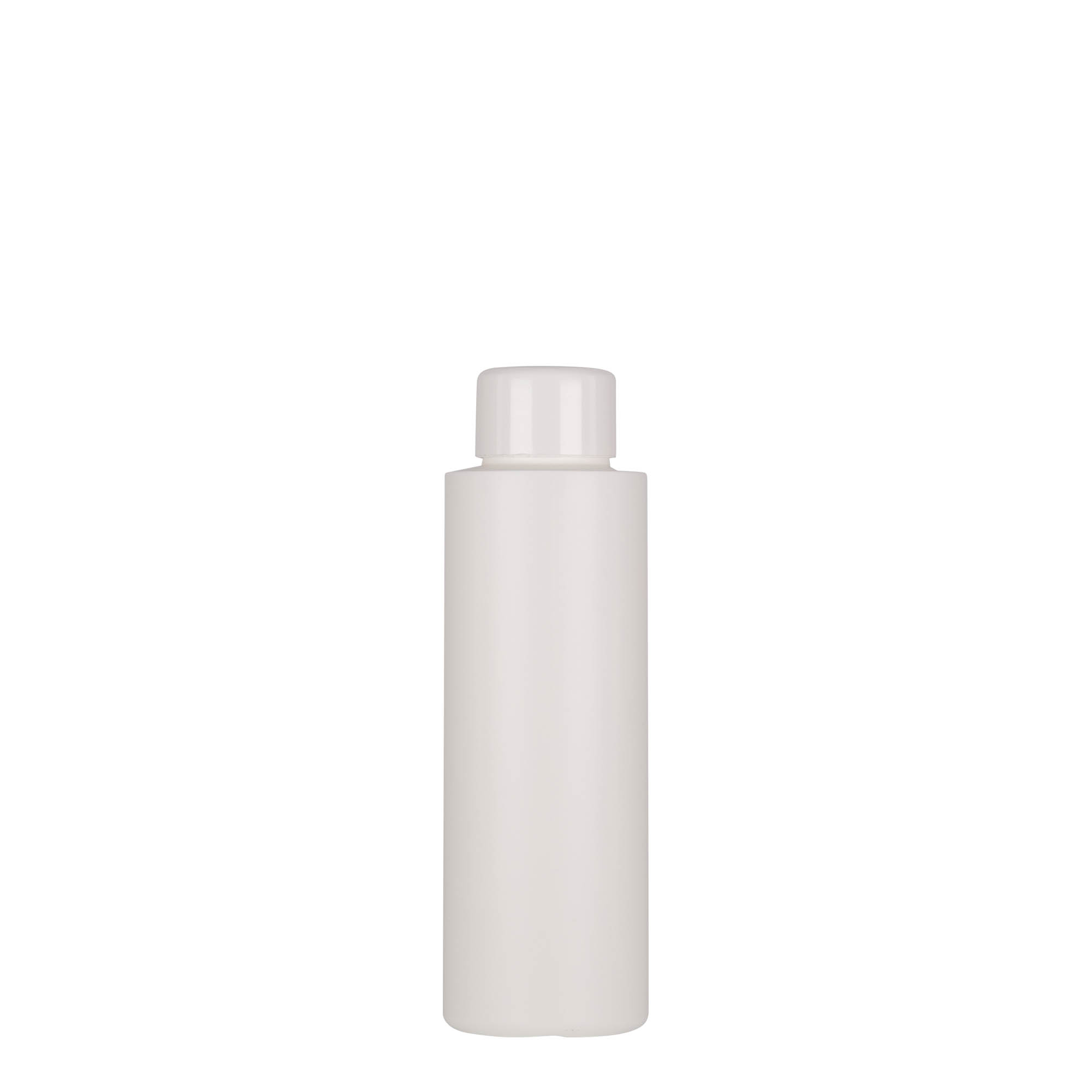 100 ml plastična steklenička 'Pipe', zelena HDPE, bela, odprtina: 24/410