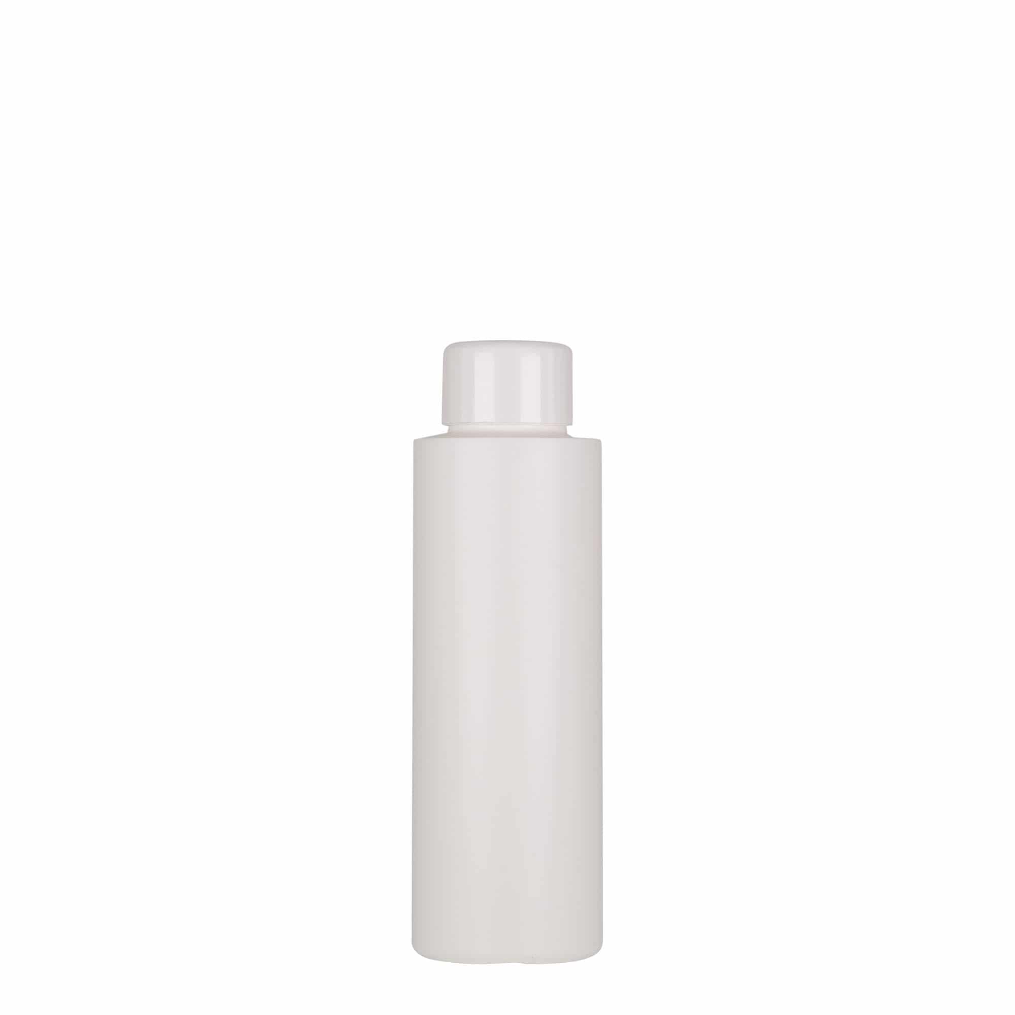 100 ml plastična steklenička 'Pipe', zelena HDPE, bela, odprtina: 24/410