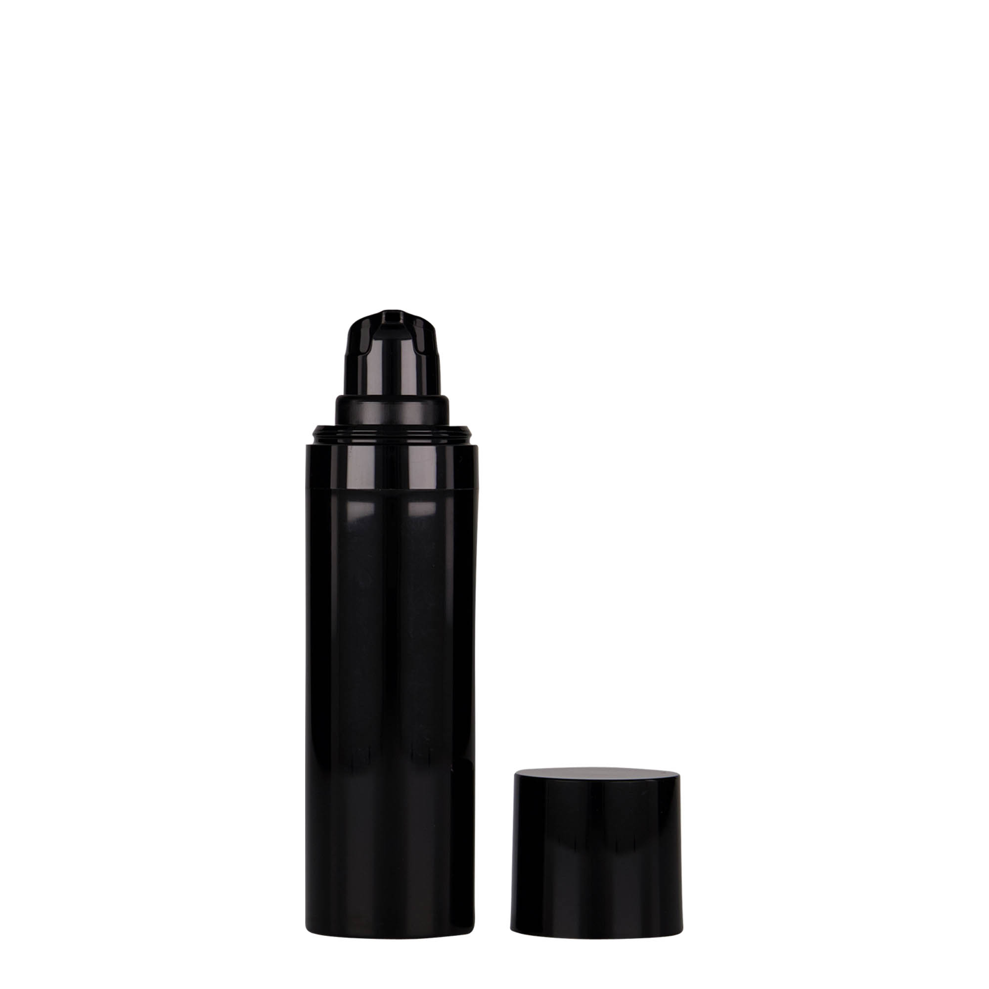 30 ml brezzračni dozirnik 'Micro', PP-plastika, črn