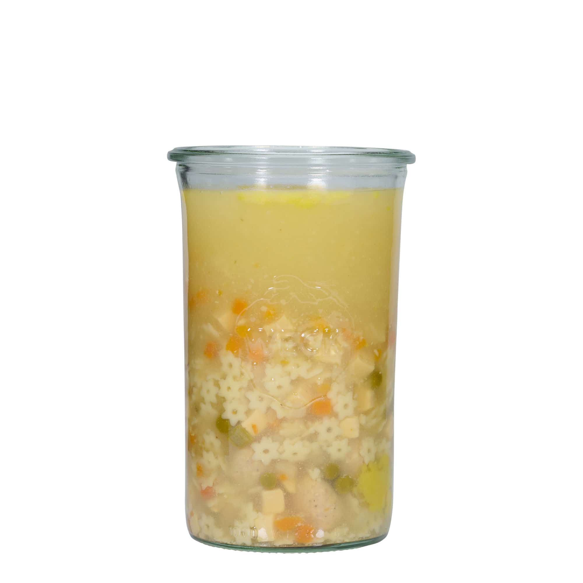 1000 ml stekleni kozarec WECK, ustje: Okrogel rob