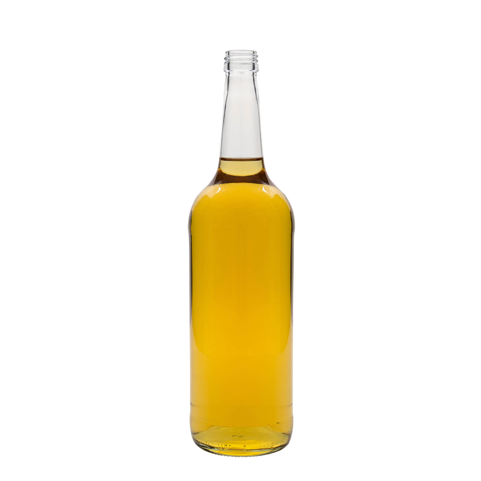 1.000 ml steklenica z ravnim vratom, odprtina: PP 28 1.000 ml steklenica z ravnim vratom, odprtina: PP 28