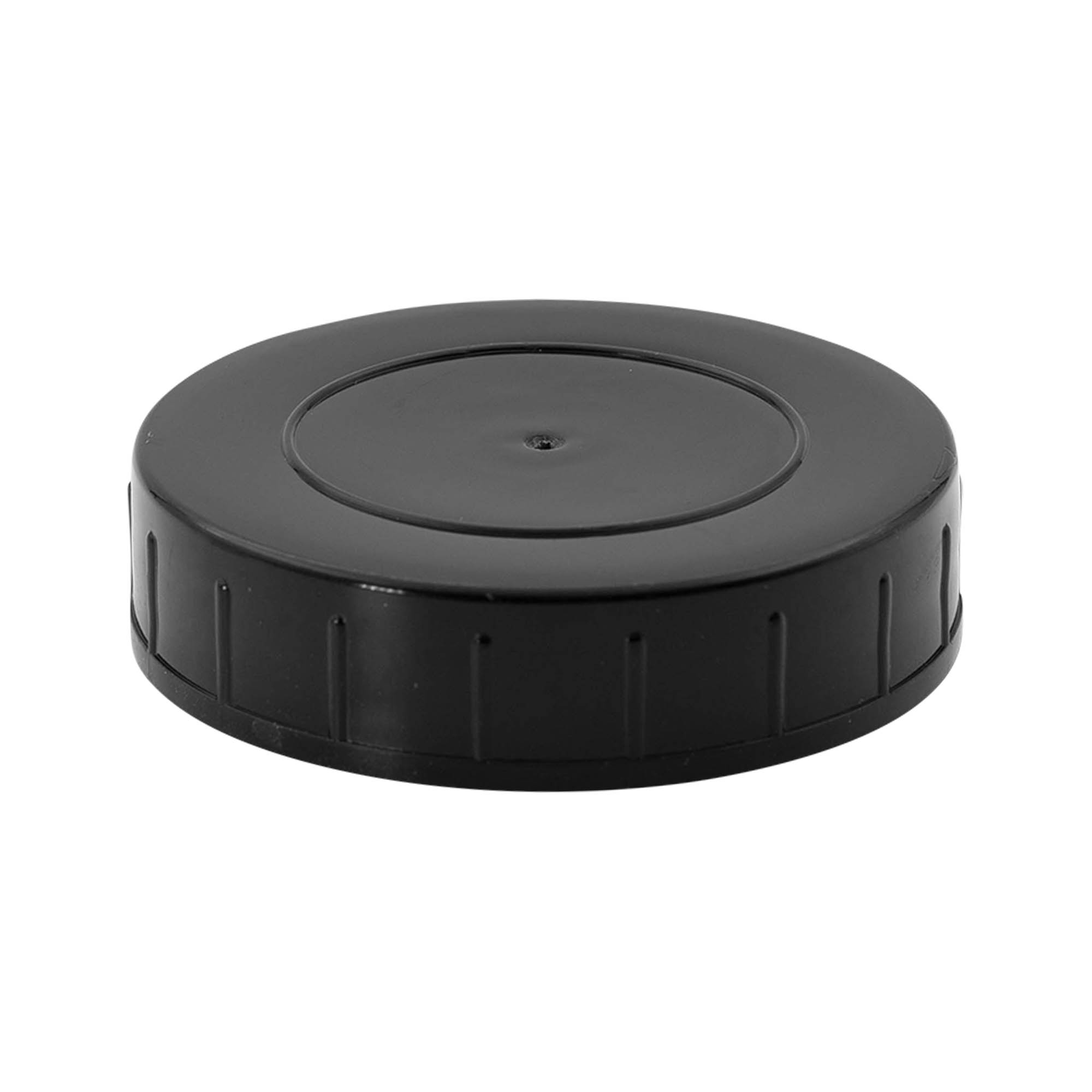 Navojni pokrovček, PP-plastika, črne barve, za odprtino: DIN 68