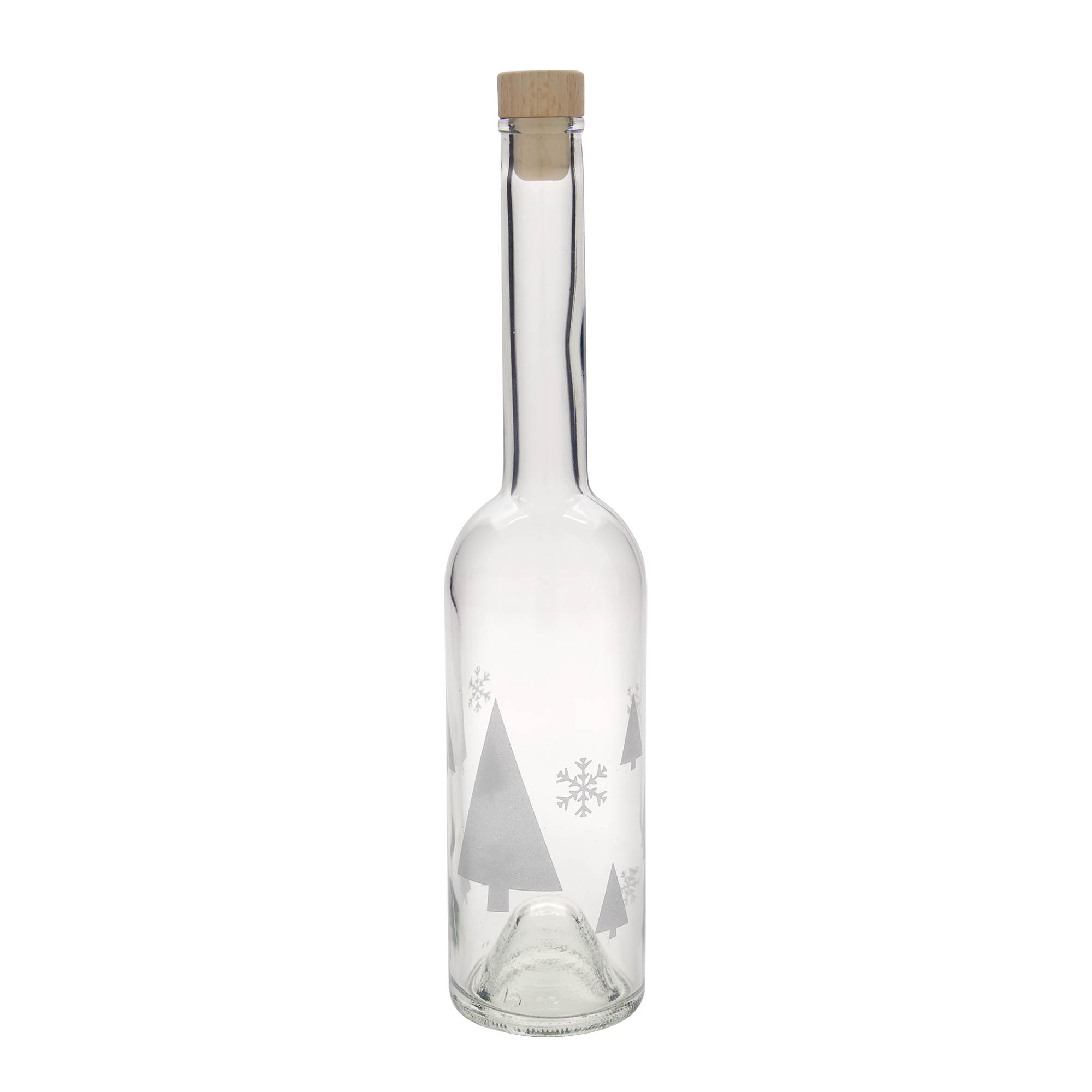 500 ml steklenica 'Opera', motiv: snežinke, odprtina: pluta