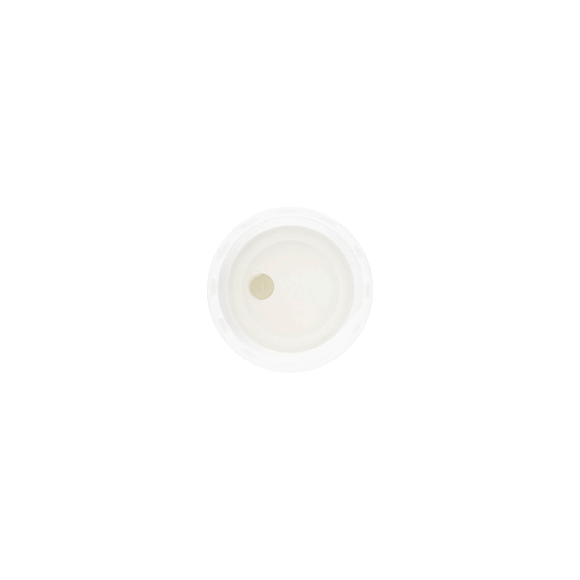 Vijčni pokrov Disc Top, PP-plastika, bel, za odprtino: 20/410