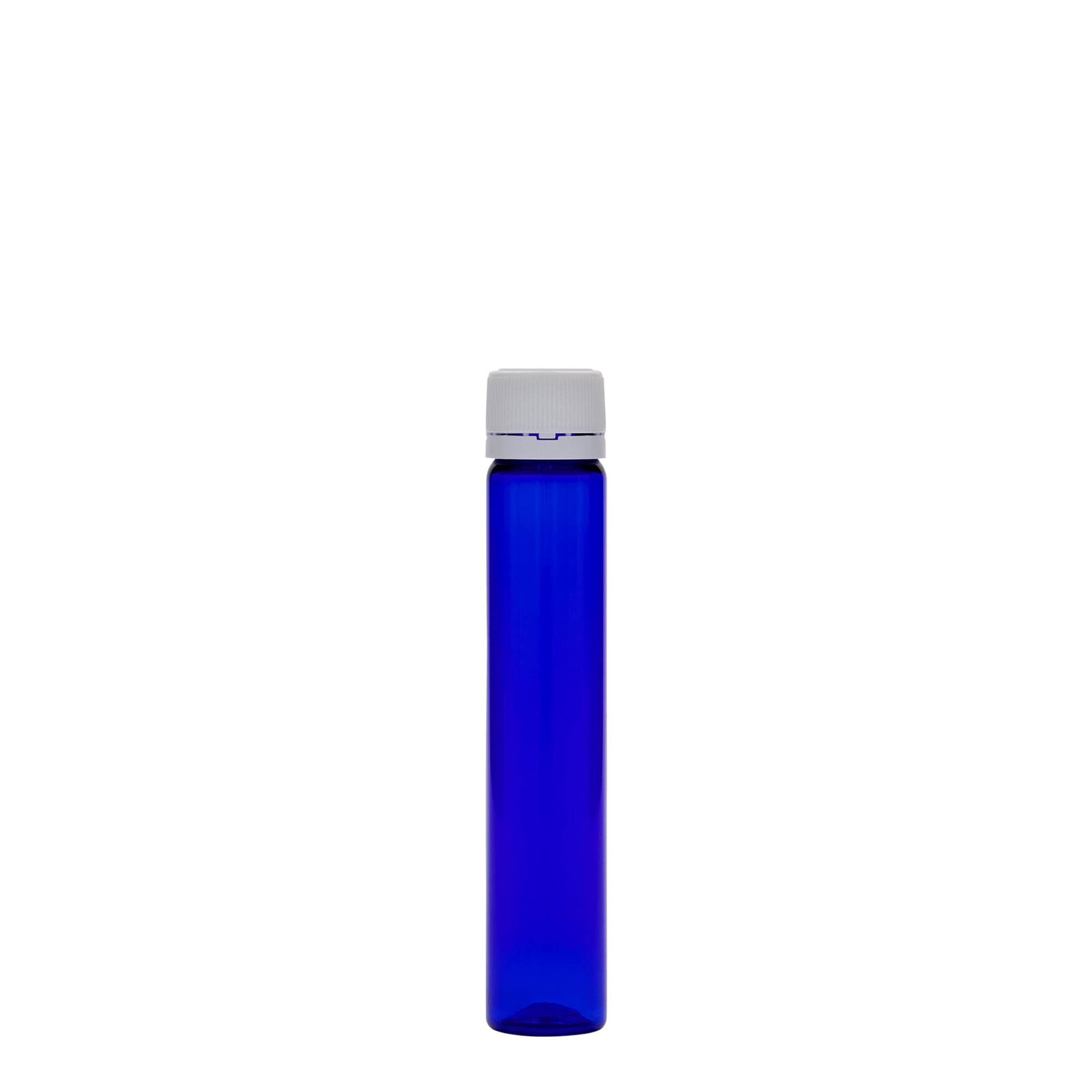 25 ml PET-cev, plastika, kraljevsko modra, odprtina: navojni zamašek 25 ml PET-cev, plastika, kraljevsko modra, odprtina: navojni zamašek