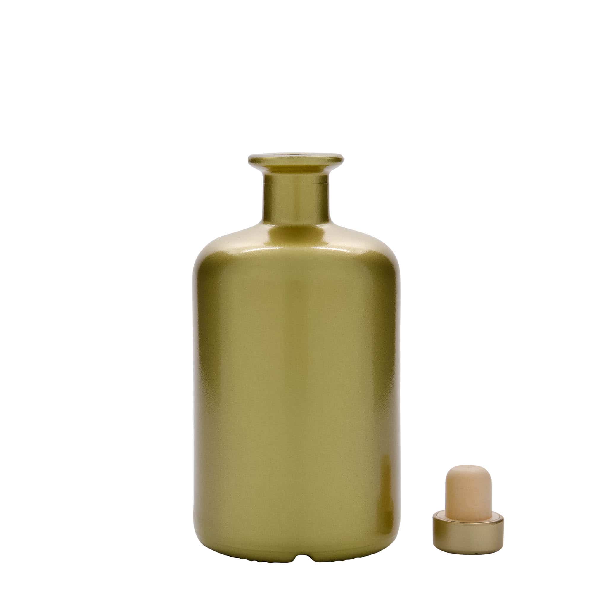 500 ml lekarniška steklenica, zlata, ustje: pluta
