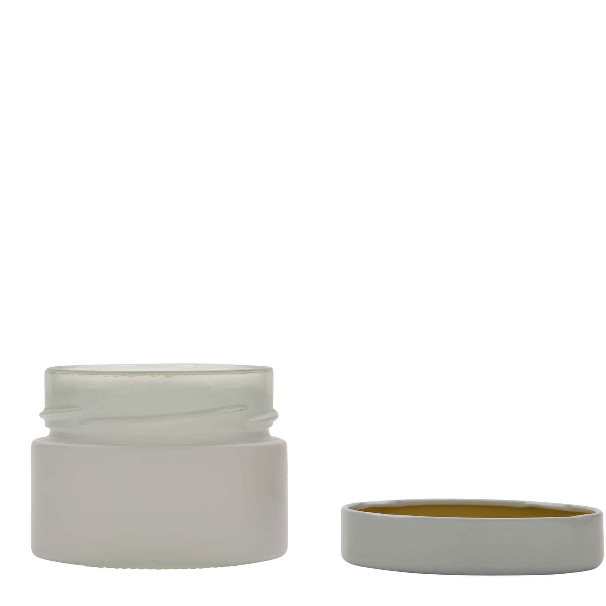 130 ml okrogla steklenica 'Aurora', bela, odprtina: Deep-Twist-Off (DTO 66)