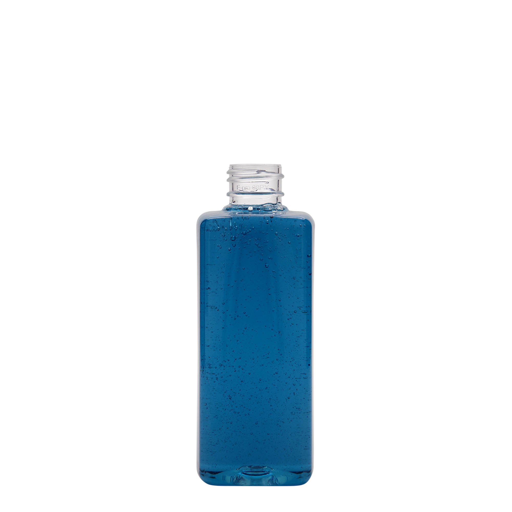 200 ml PET-flaska 'Karl', kvadratna, plastika, odprtina: 24/410