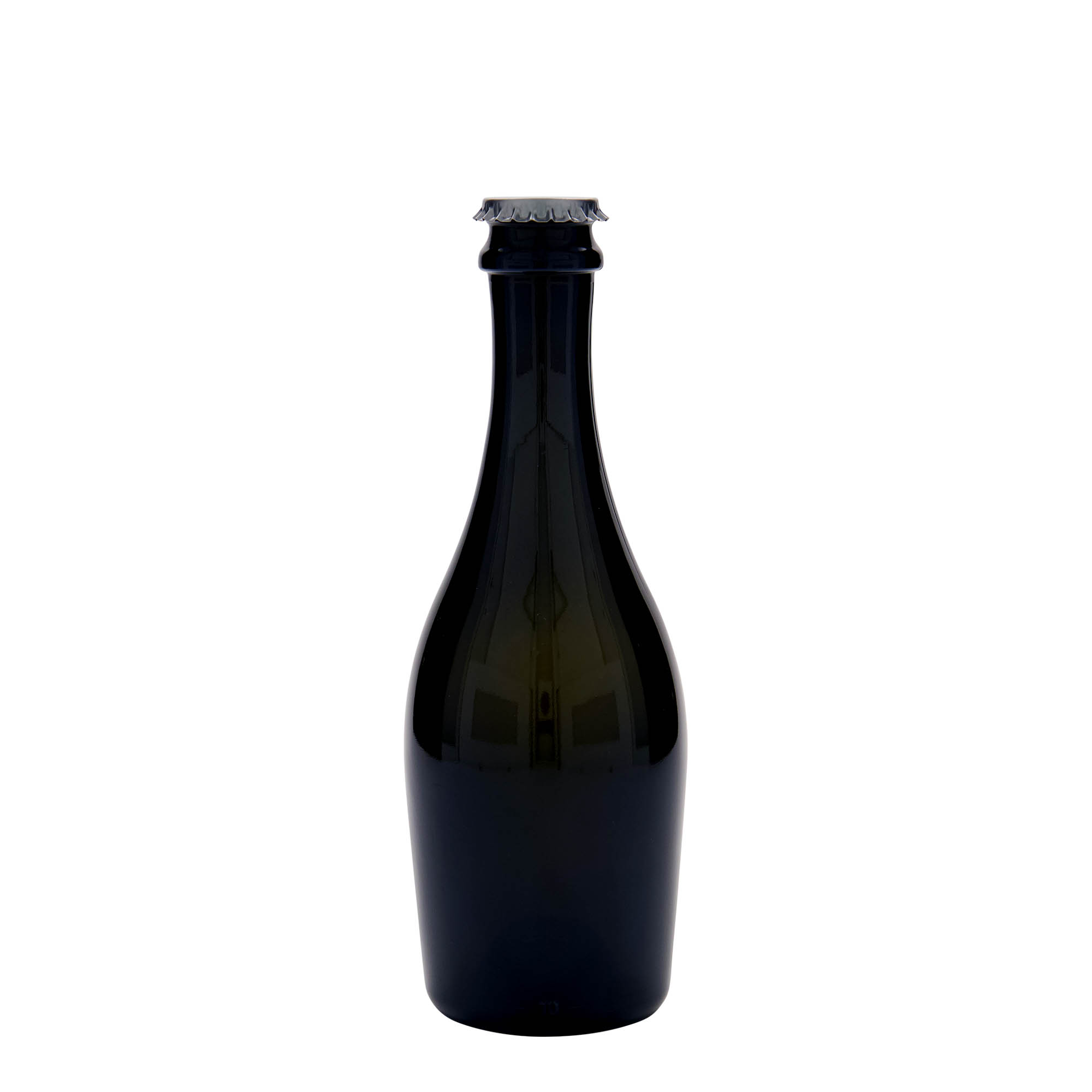 330 ml steklenica penine 'Carmen', steklo, starinsko zeleno, odprtina: kronkapa