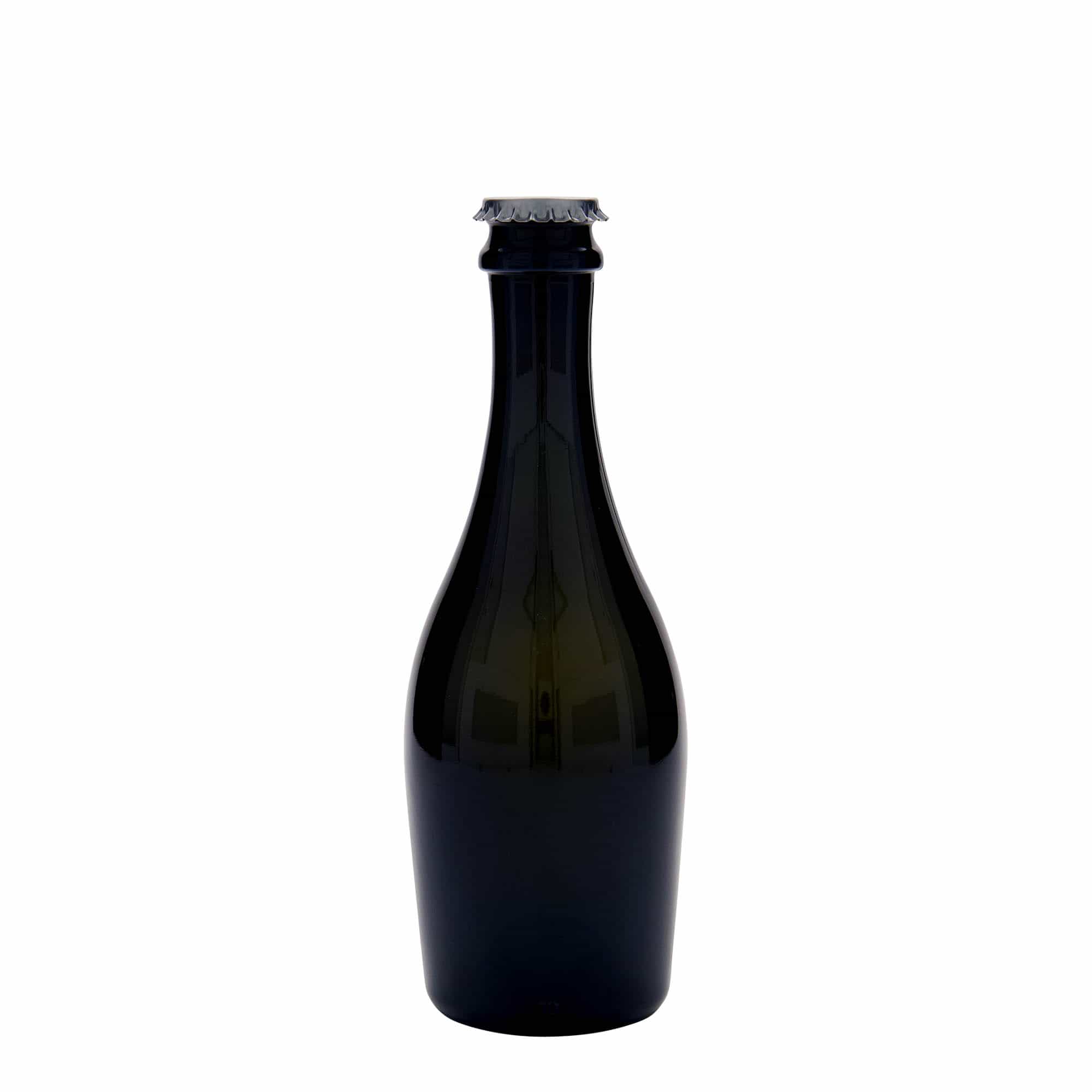 330 ml steklenica penine 'Carmen', steklo, starinsko zeleno, odprtina: kronkapa