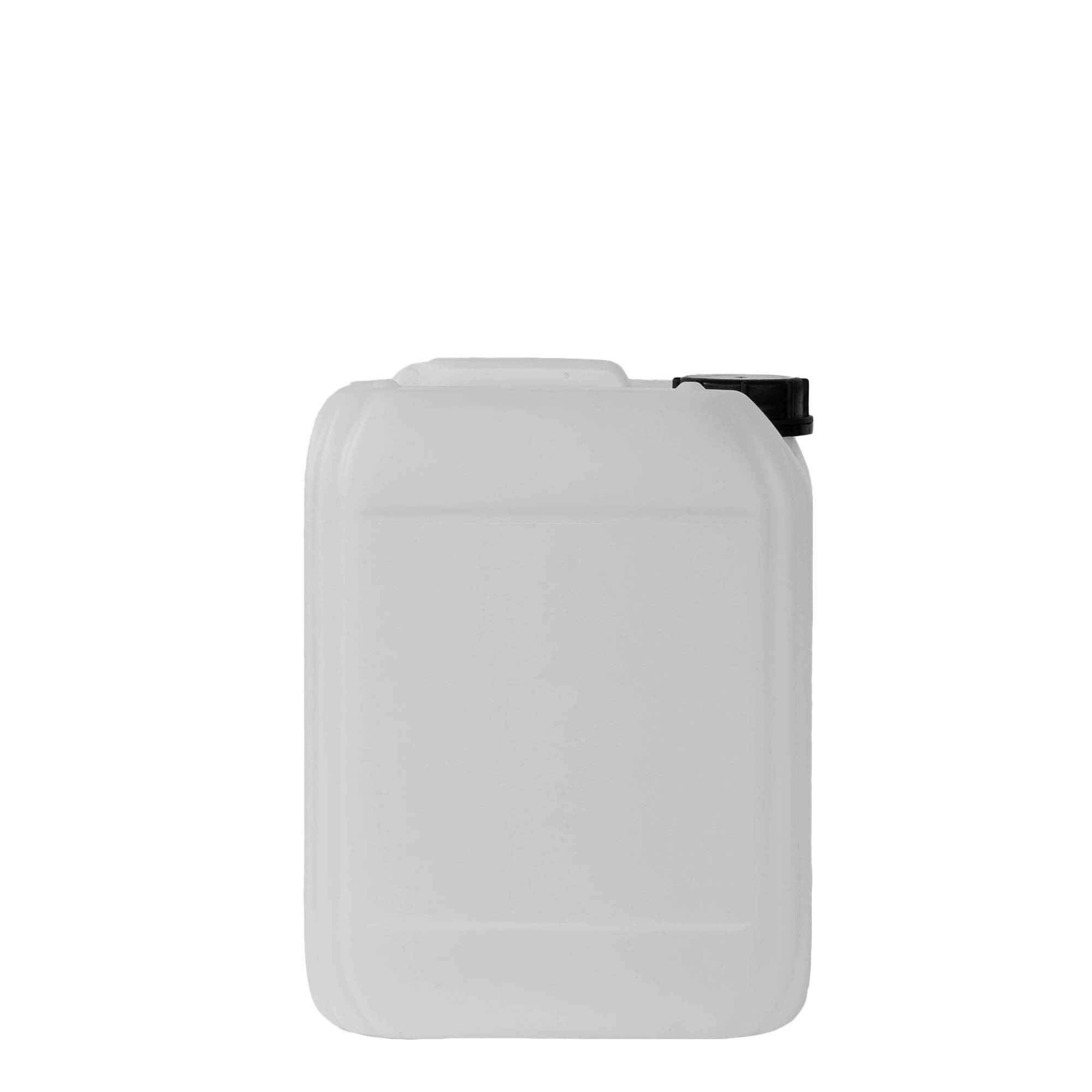 10 l kanister, pravokotni, plastika HDPE, naravna, ustje: ND 55