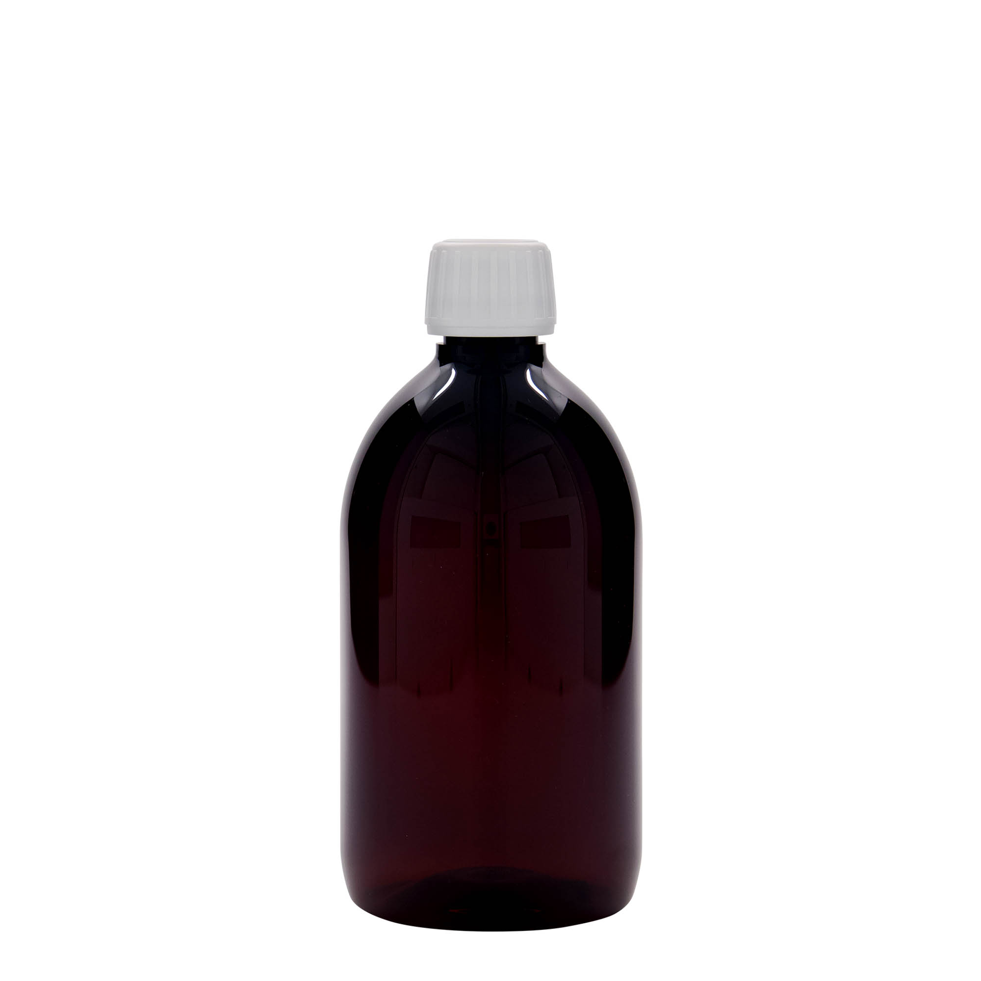 500 ml PET-medicinska steklenička, rjava, plastika, odprtina: PP 28 500 ml PET-medicinska steklenička, rjava, plastika, odprtina: PP 28