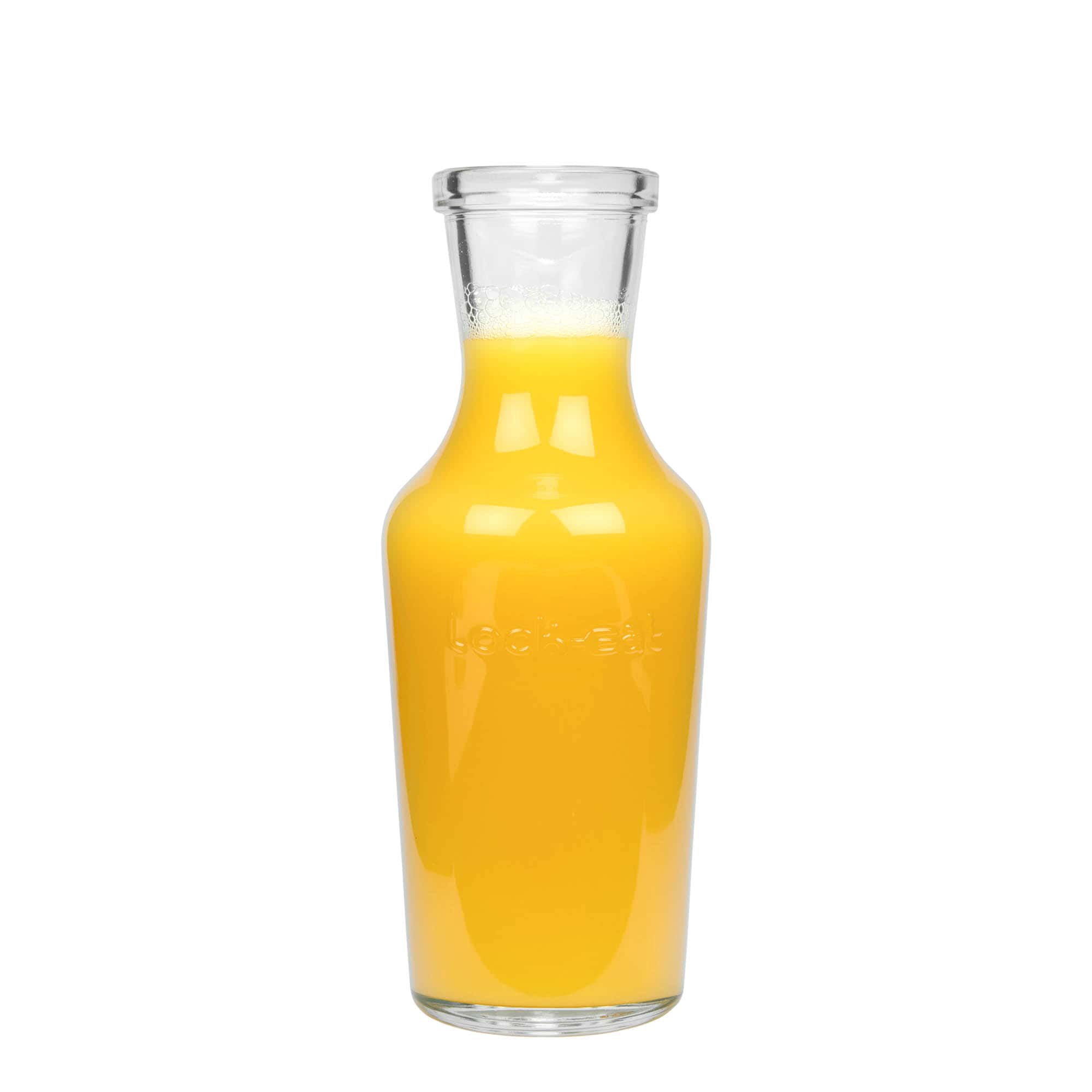 1.000 ml steklena karafa 'Lock-Eat', odprtina: zapirala s kovinskim sponkam