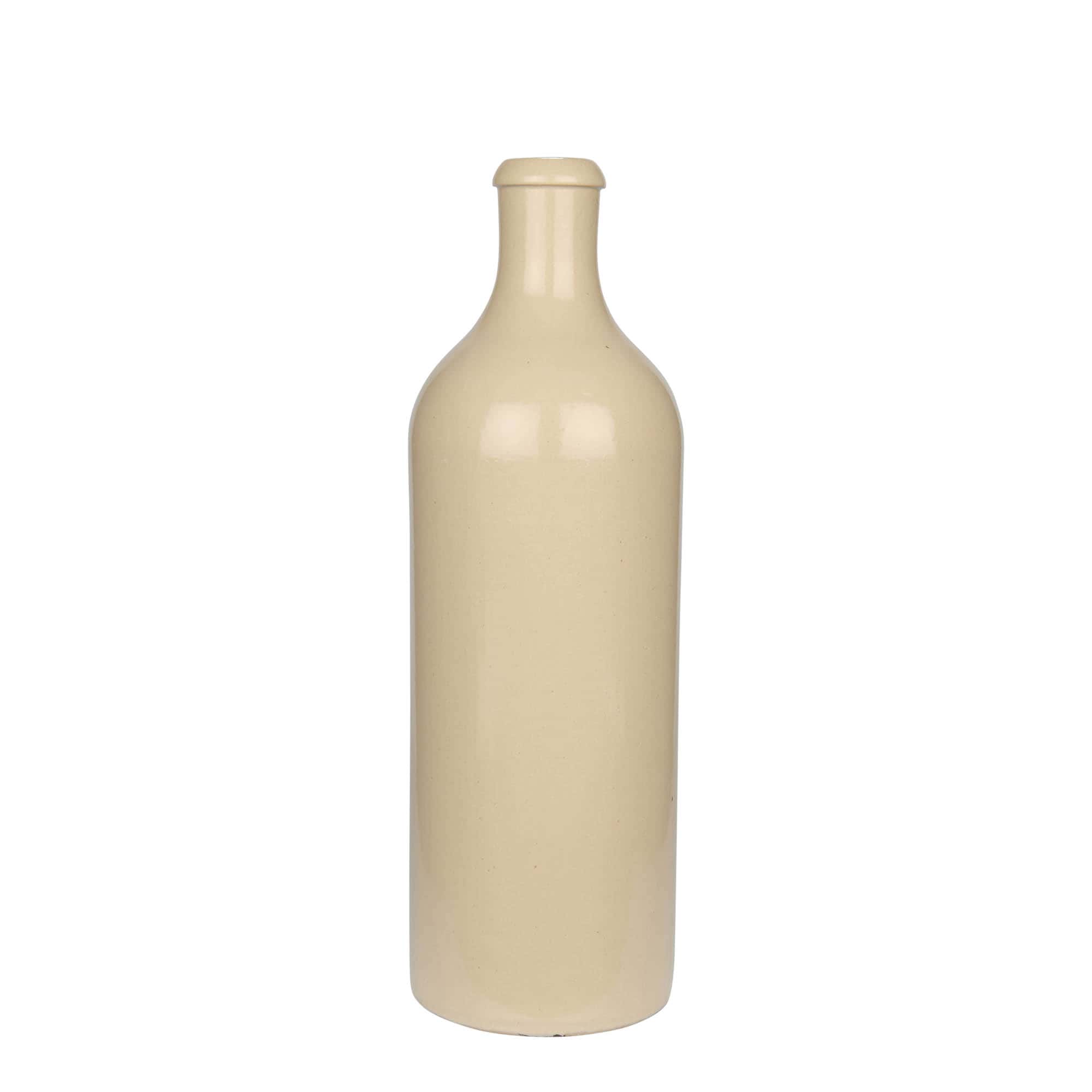 750 ml glineni vrč, kamnina, bež, odprtina: pluta