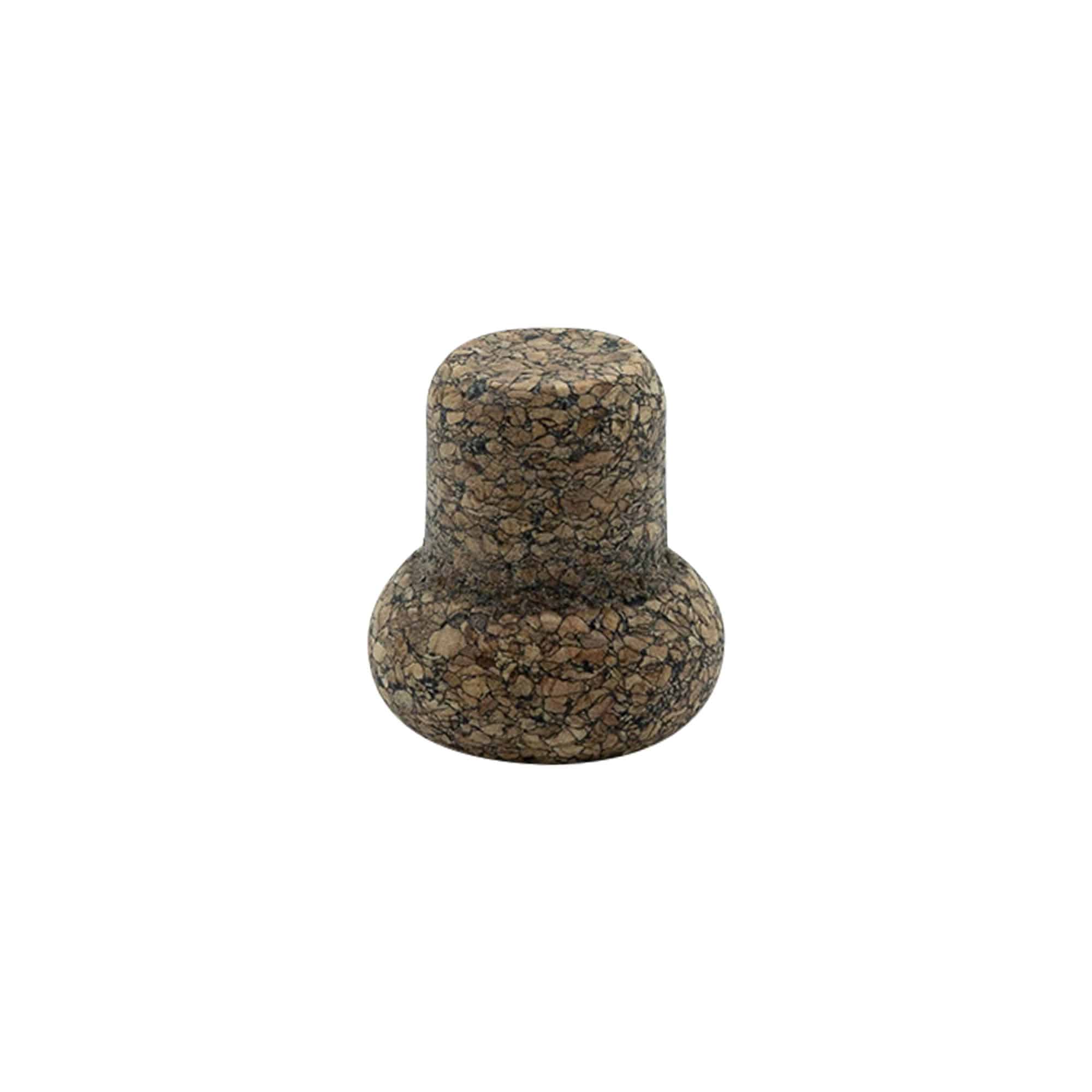 Plutovinasti zamašek z robom 'Barrel' 22,5 mm, Corkcoal, za ustje: pluta