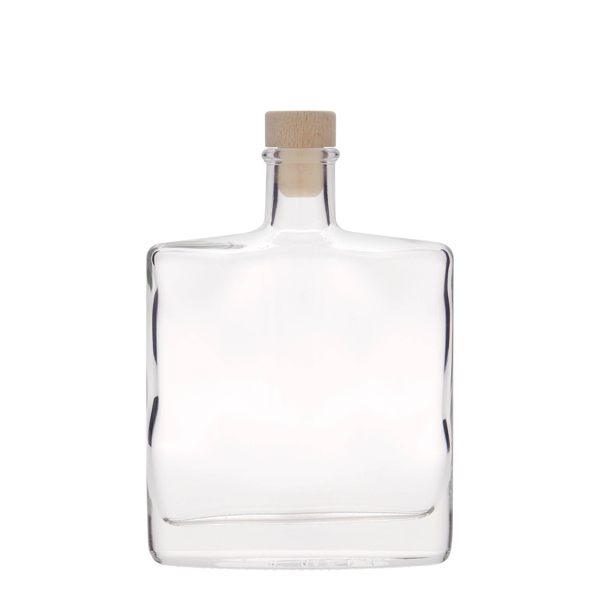 350 ml steklena steklenica »Zorbas«, ovalna, ustje: pluta