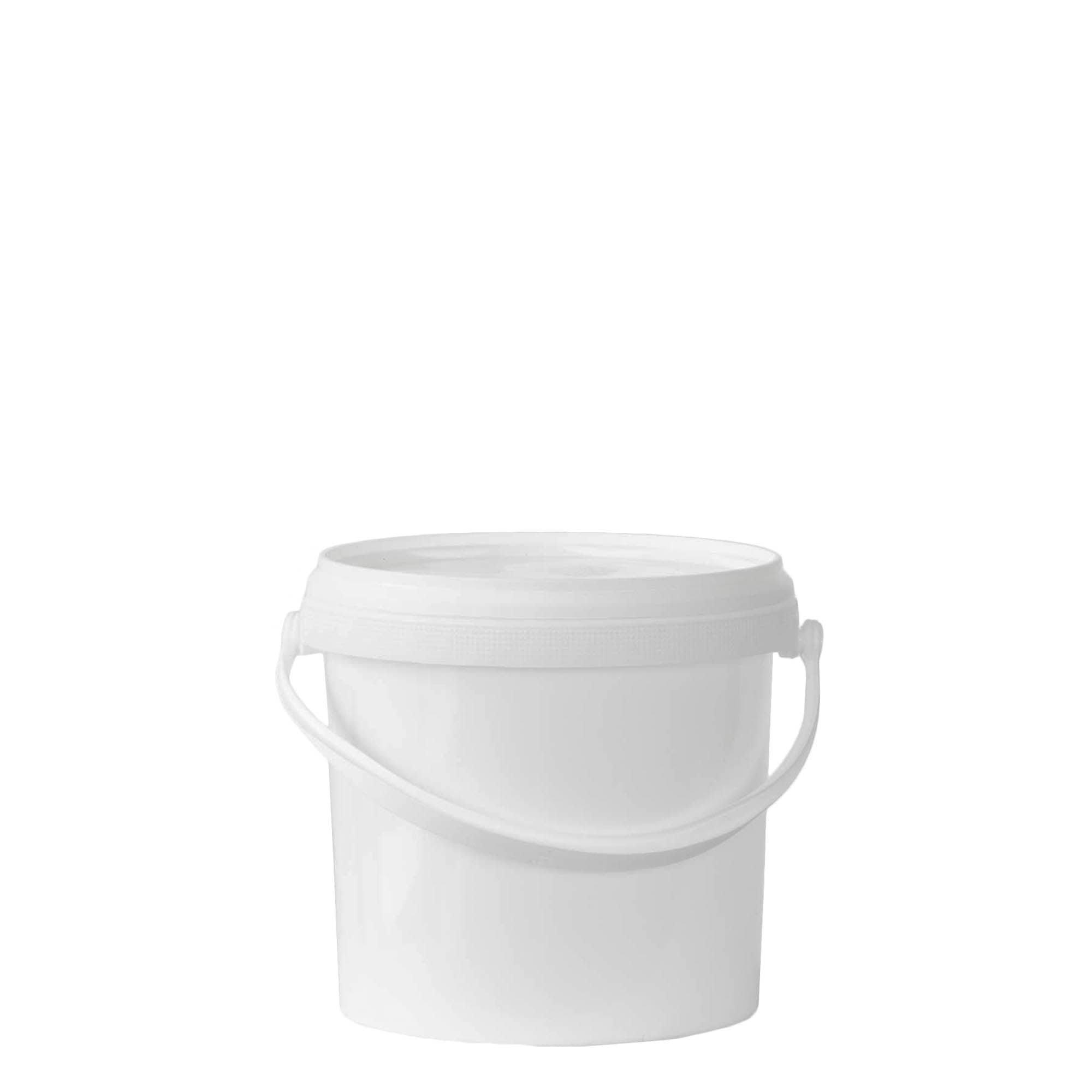 2,5 l vedro, PP-plastika, belo