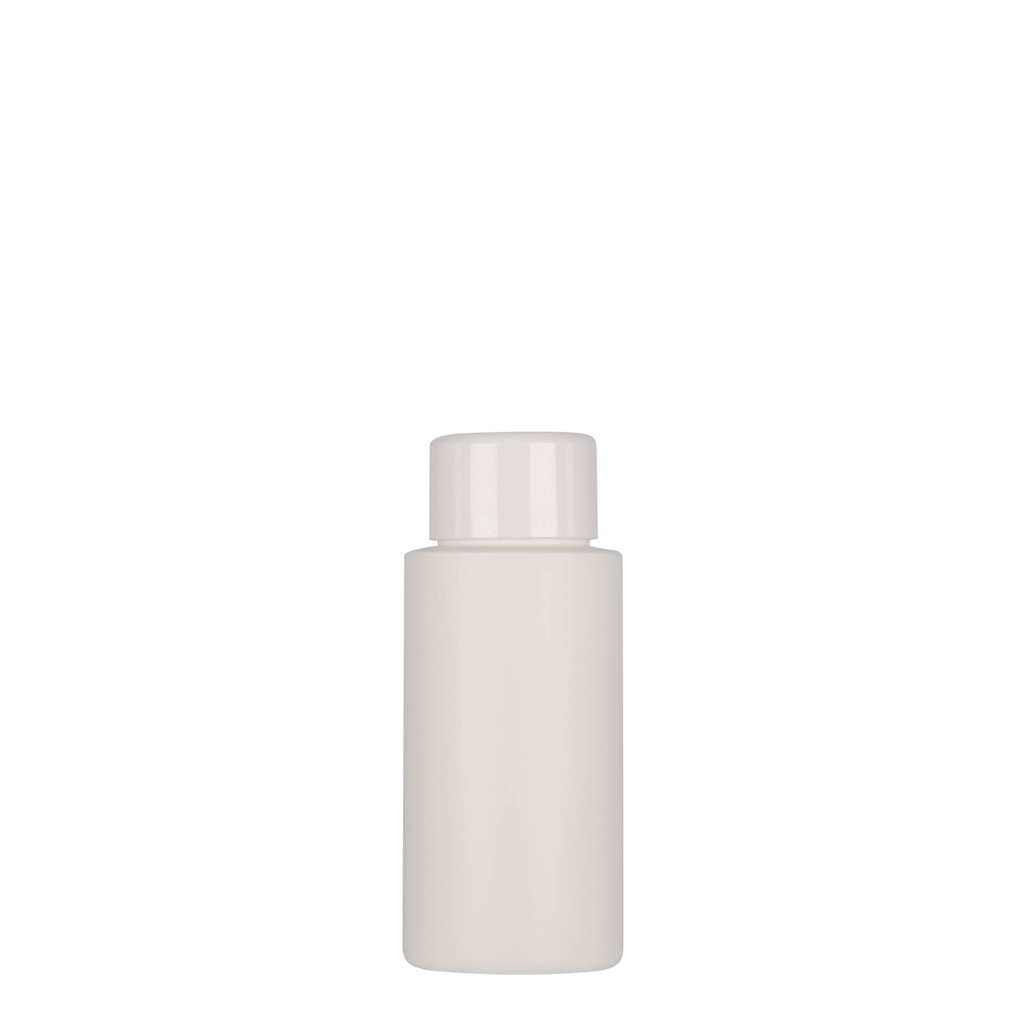 50 ml plastična steklenička 'Pipe', HDPE, bela, odprtina: 24/410