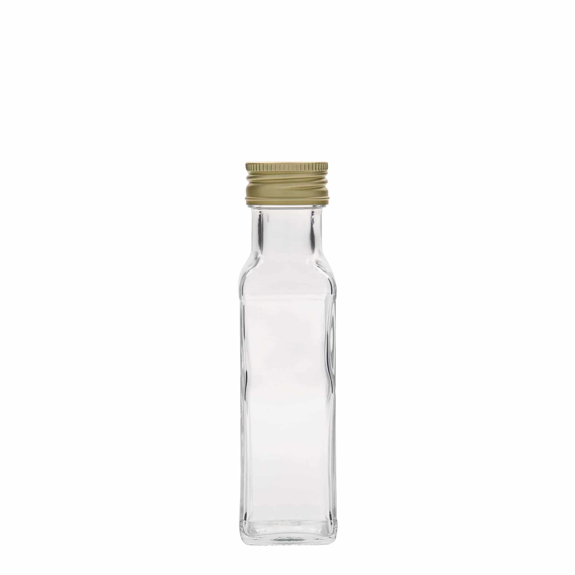 100 ml steklenička 'Marasca', kvadratna, odprtina: PP 31,5