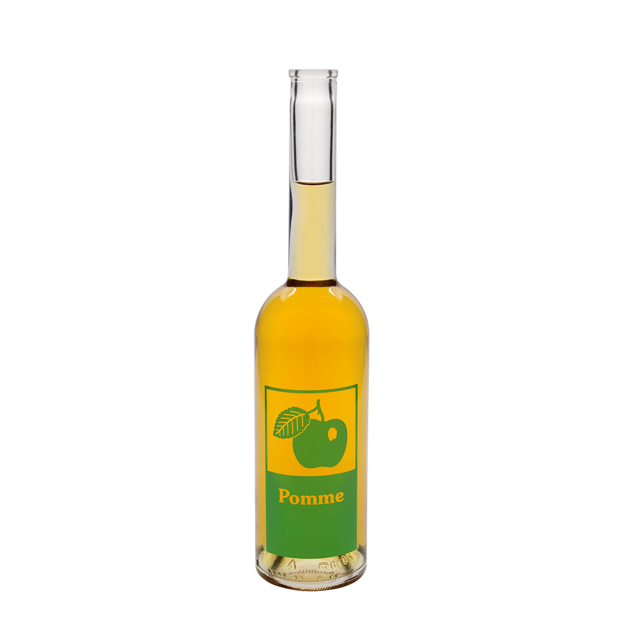 500 ml steklenica iz stekla 'Opera', motiv: jabolko, odprtina: pluta 500 ml steklenica iz stekla 'Opera', motiv: jabolko, odprtina: pluta