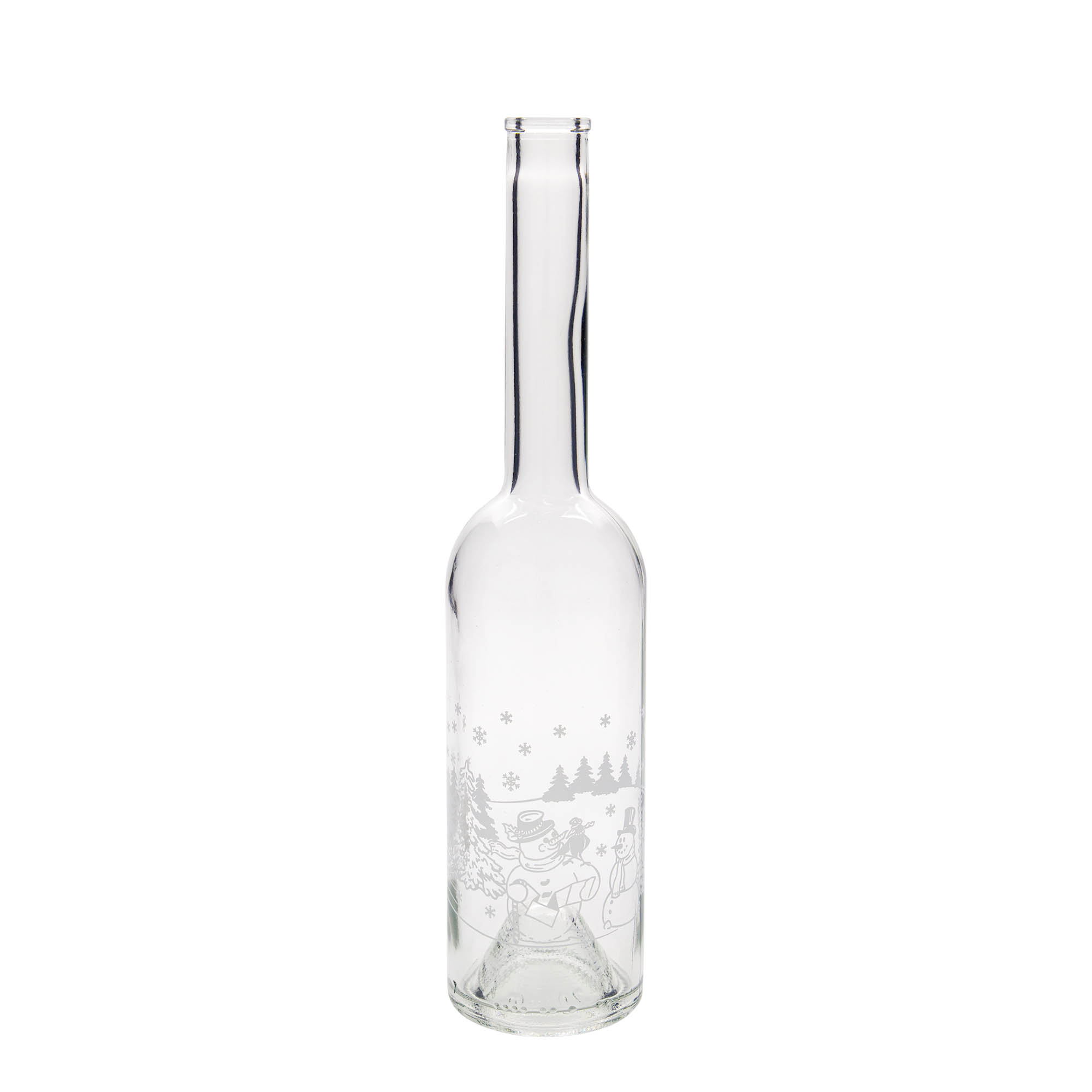 500 ml steklenica 'Opera', motiv: steklenica snežaka, odprtina: pluta