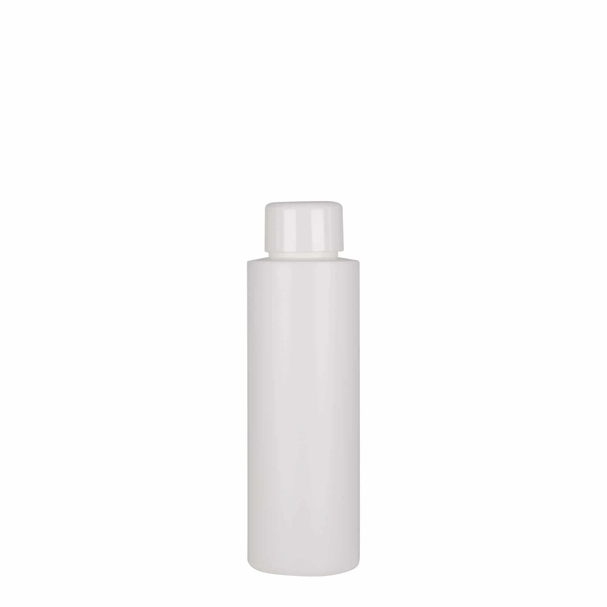 100 ml plastična steklenica »Pipe«, HDPE, bela, ustje: GPI 24/410