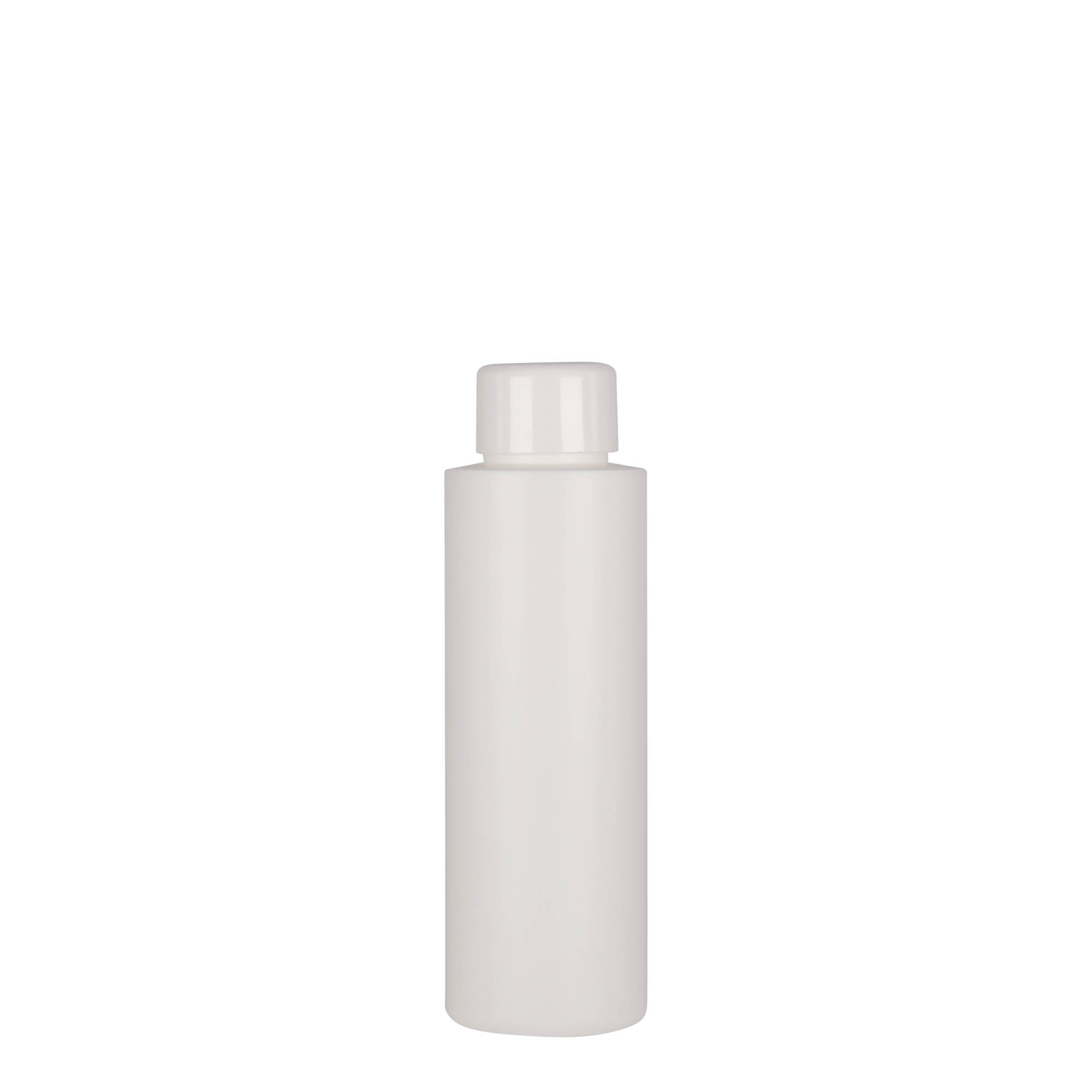 100 ml plastična steklenička 'Pipe', HDPE, bela, odprtina: 24/410