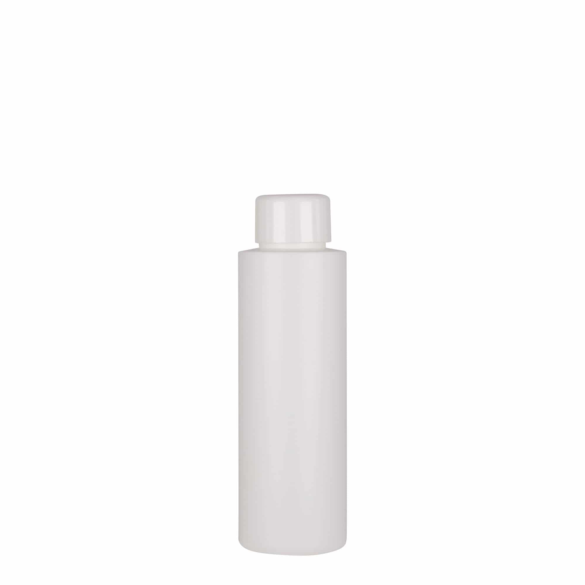 100 ml plastična steklenička 'Pipe', HDPE, bela, odprtina: 24/410