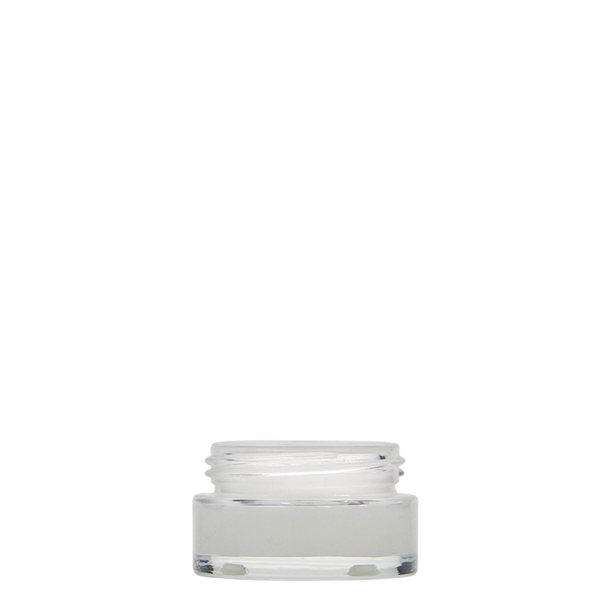 15 ml lonček 'Clear Edition', steklo, odprtina: navojni pokrov