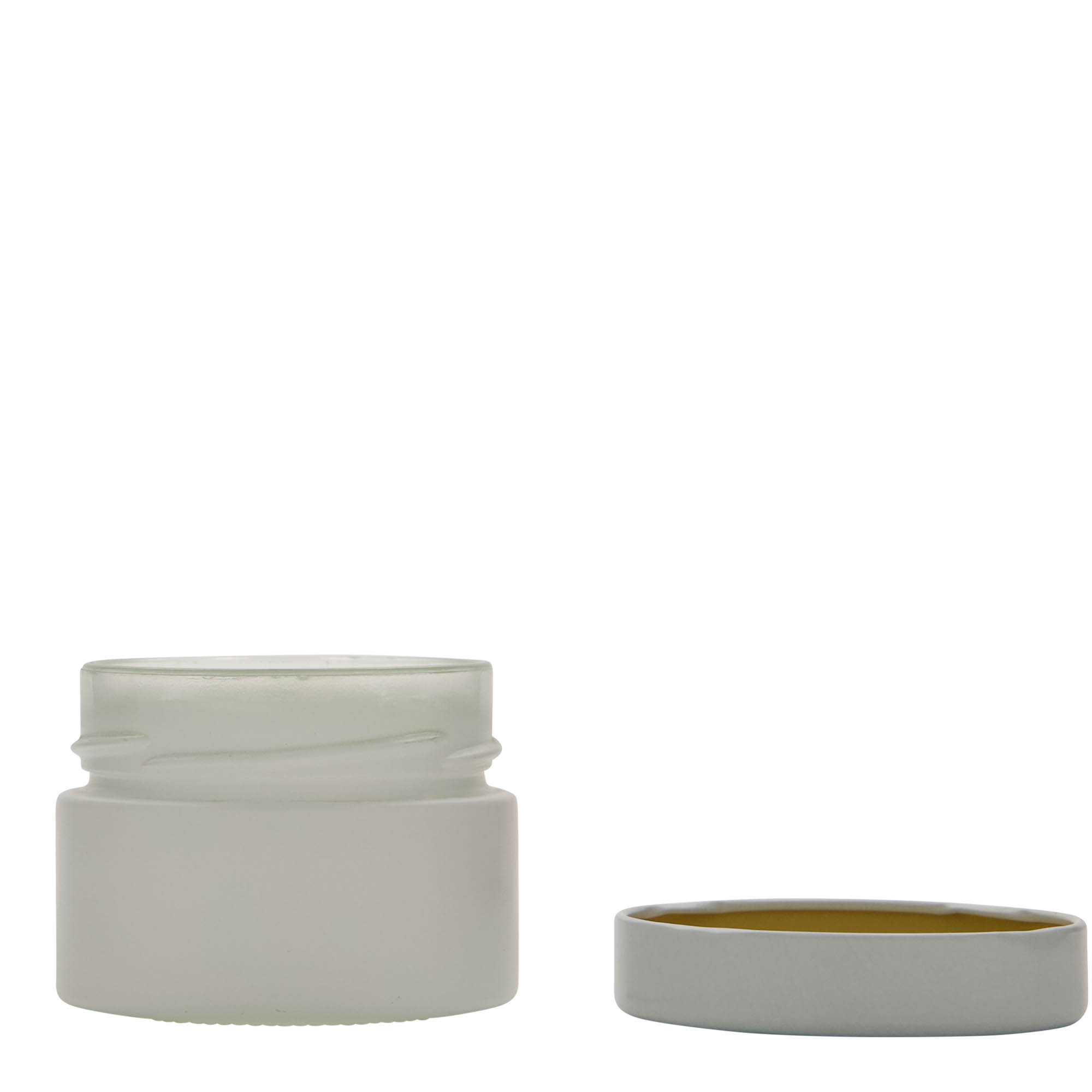 130 ml okrogli kozarec »Aurora«, bela, ustje: Deep-Twist-Off (DTO 66)