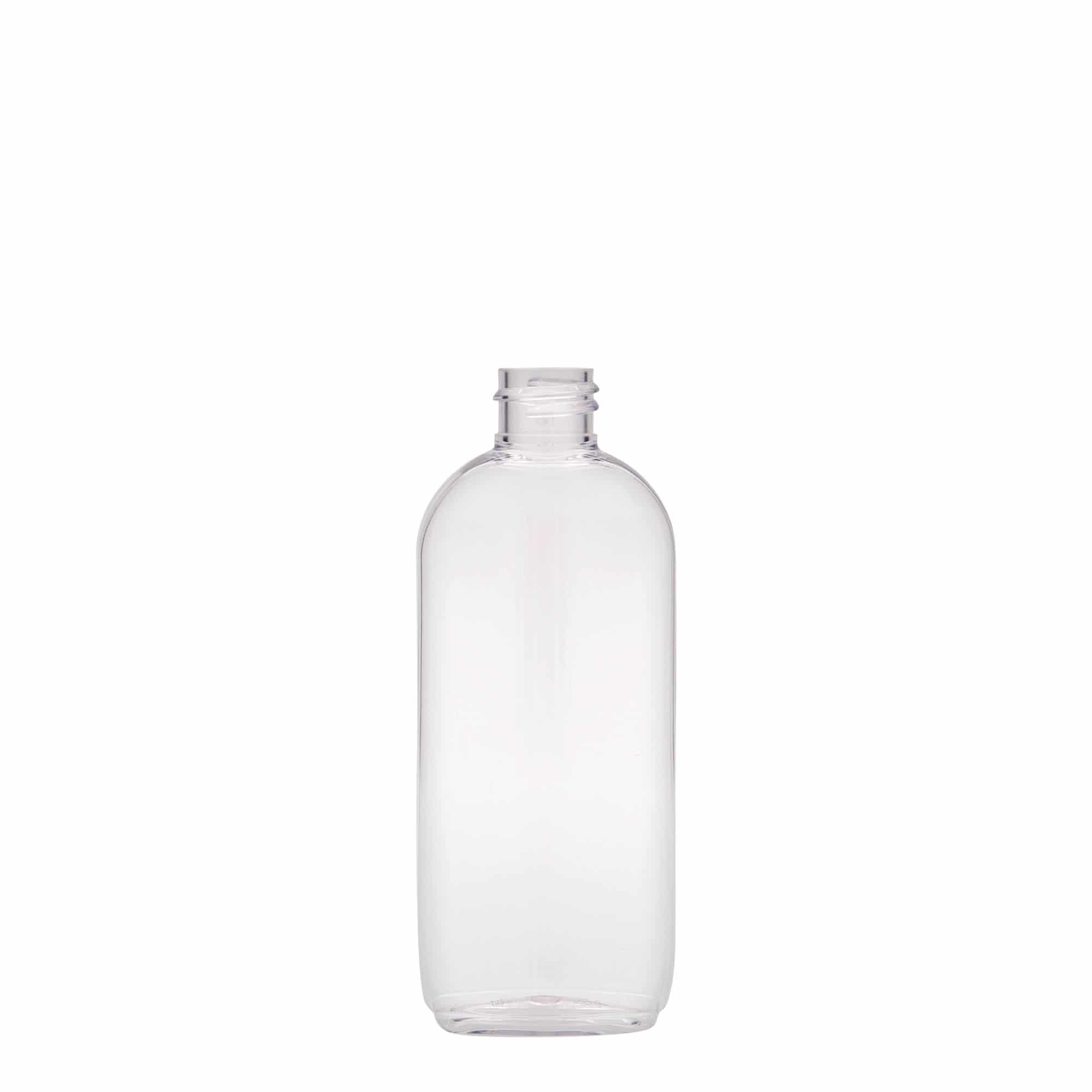 100 ml steklenica iz PET plastike »Iris«, ovalna, plastika, ustje: GPI 20/410