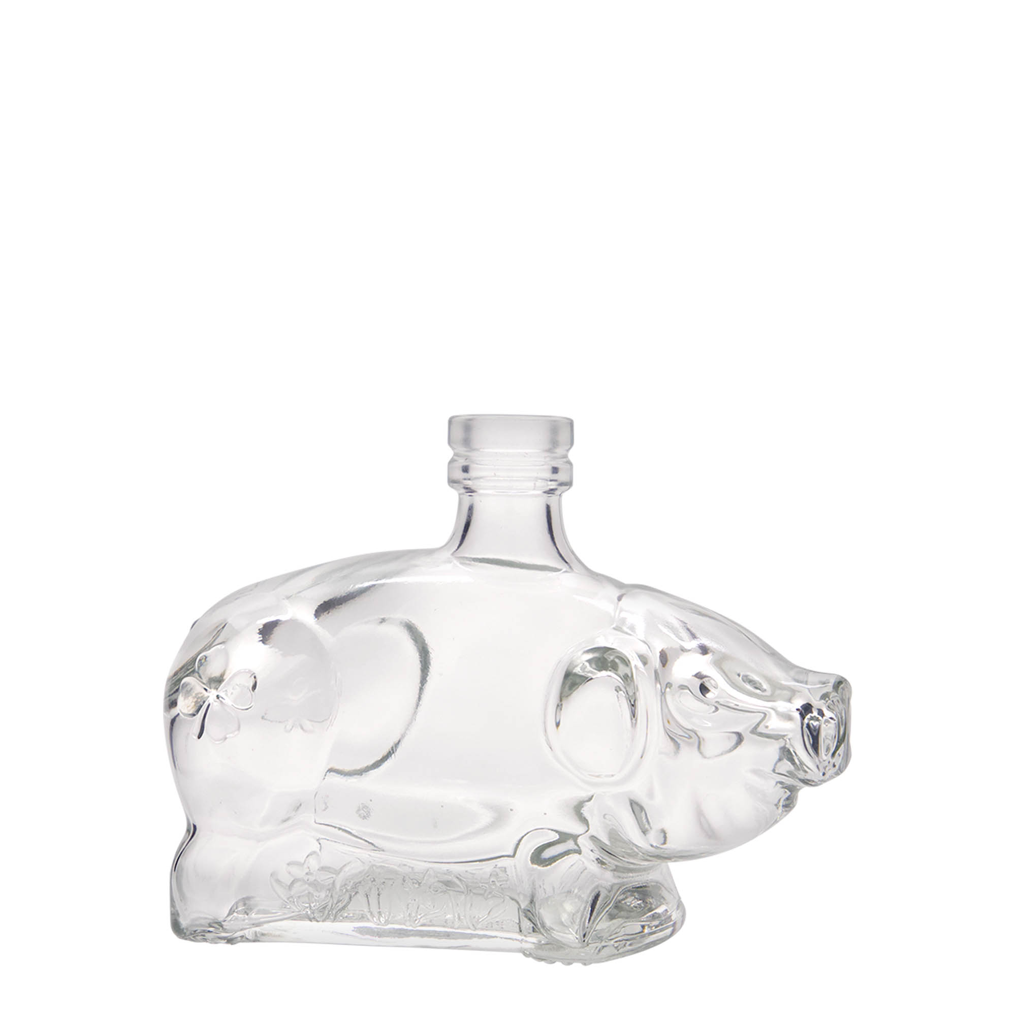 200 ml steklenička »Srečni prašiček«, odprtina: pluta