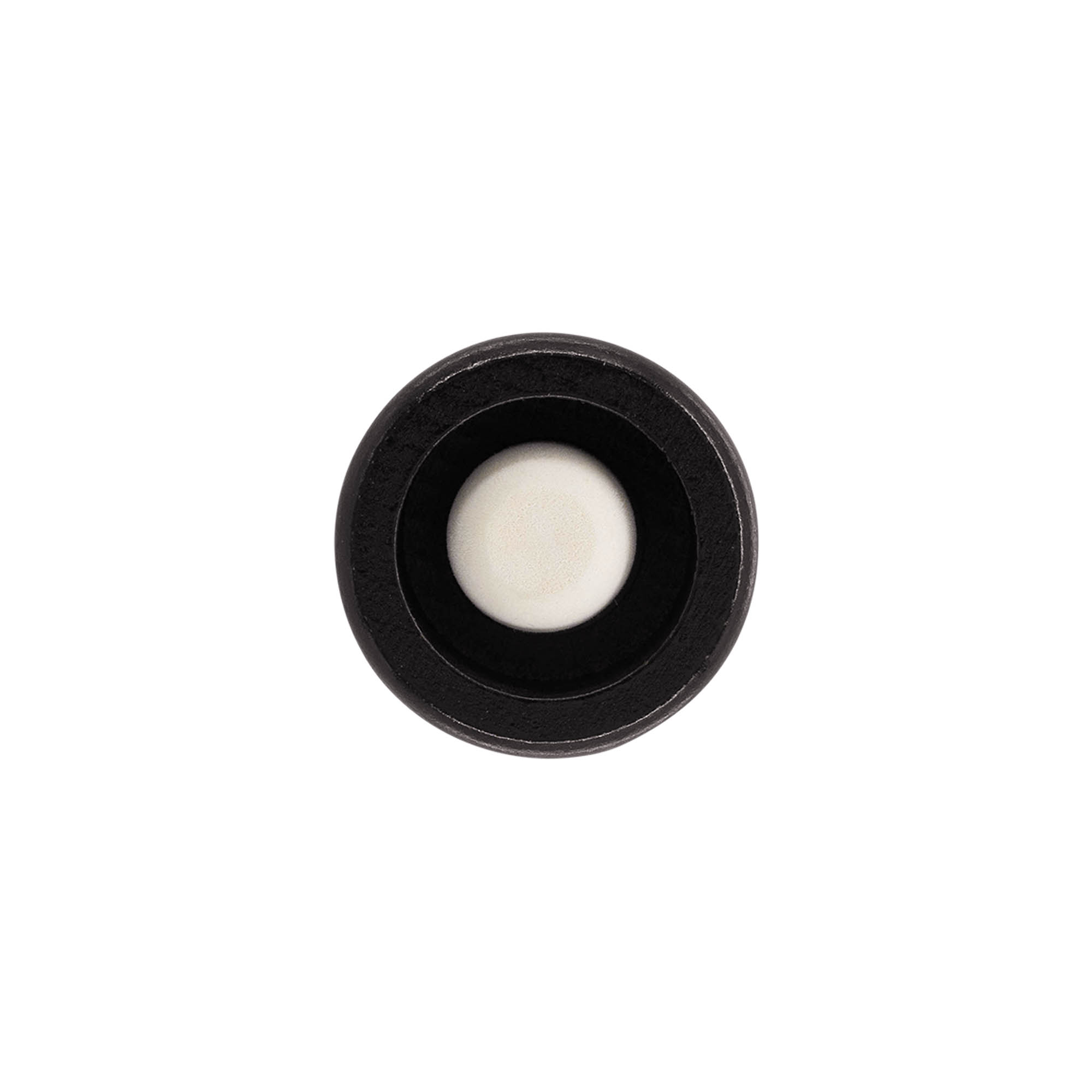 Ročajni zamašek 19 mm "Melona", les/PE, črn, za odprtino: zamašek Ročajni zamašek 19 mm "Melona", les/PE, črn, za odprtino: zamašek