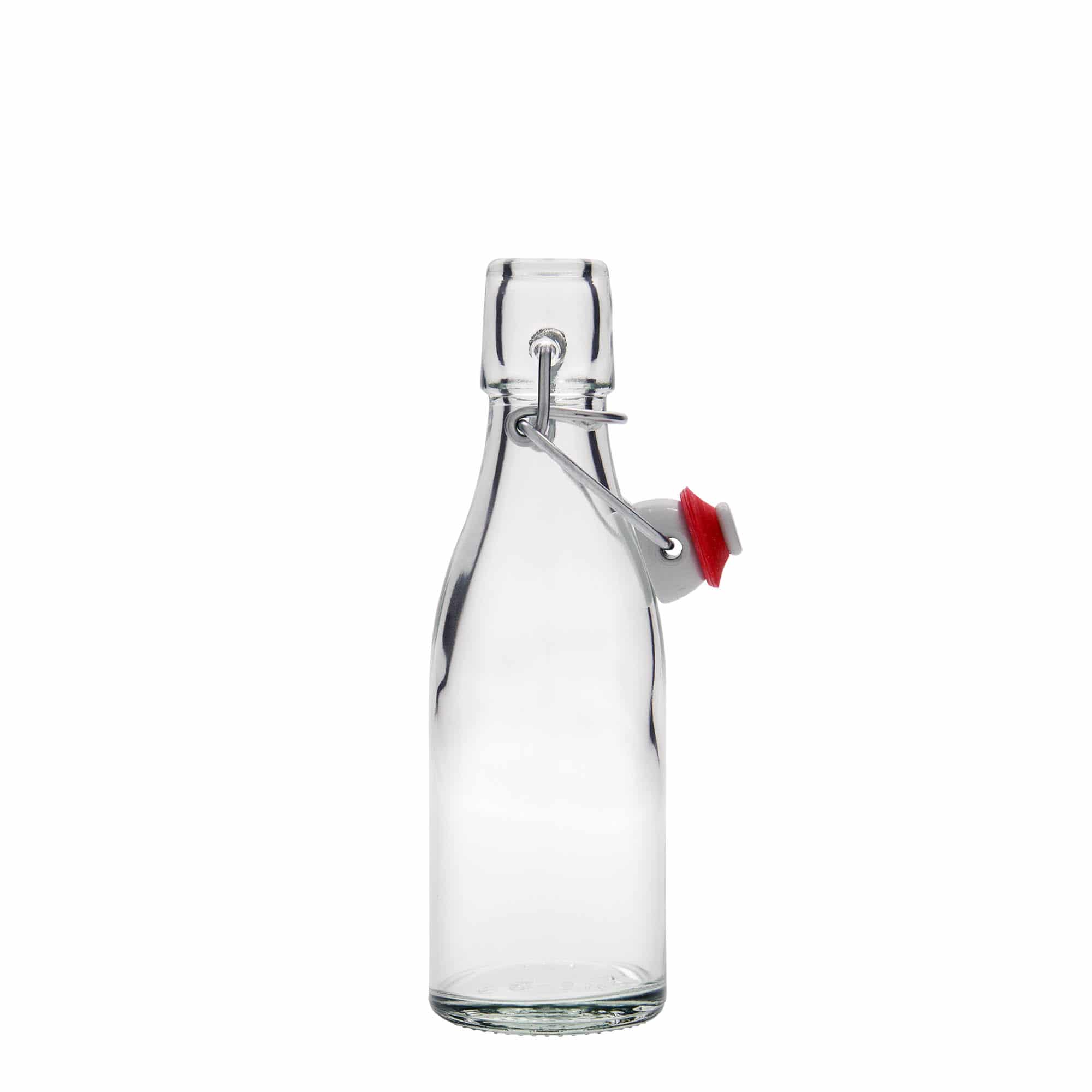 200 ml steklena steklenica »Paul«, ustje: zamašek s tesnilom
