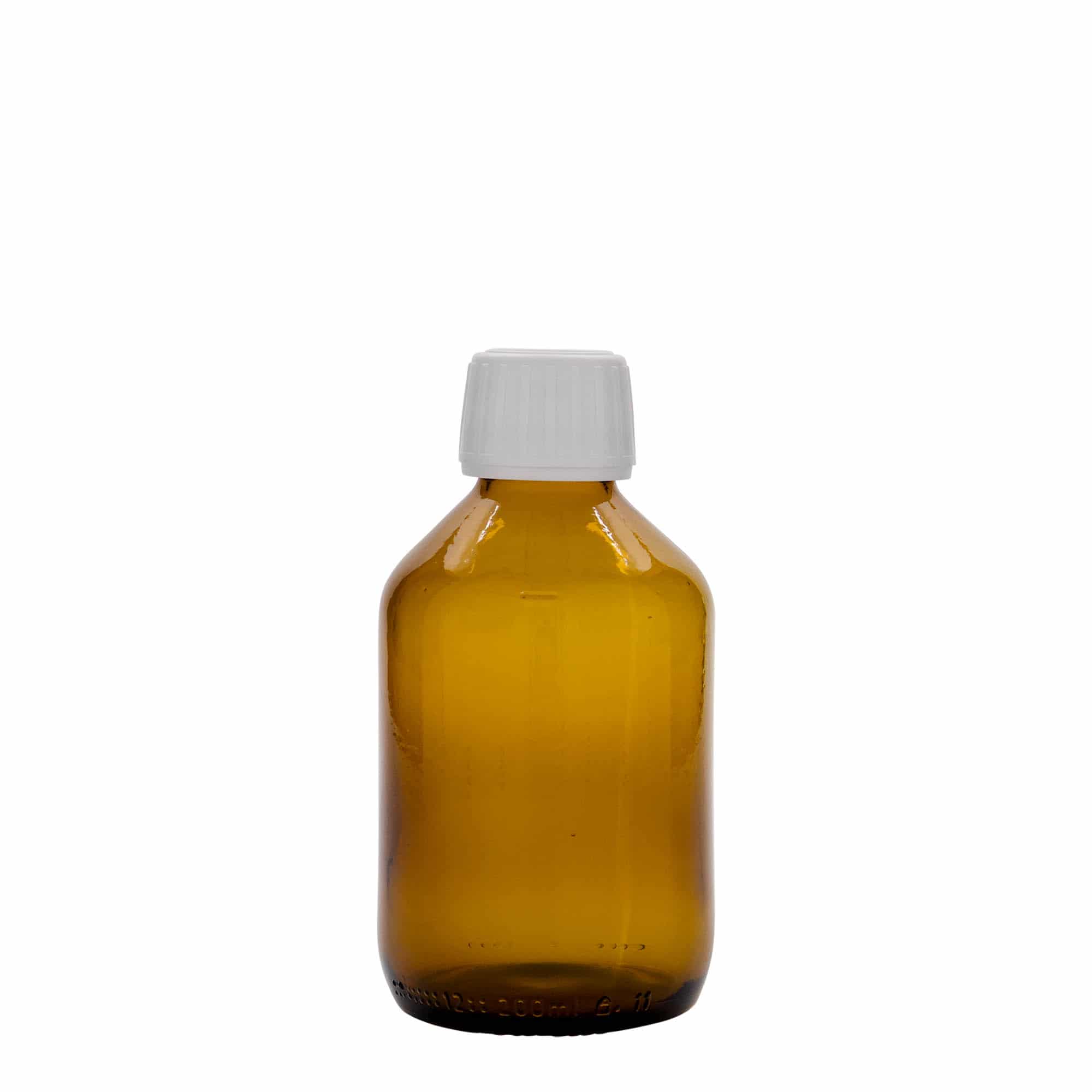 200 ml steklenica za zdravila, rjava, steklo, ustje: PP 28