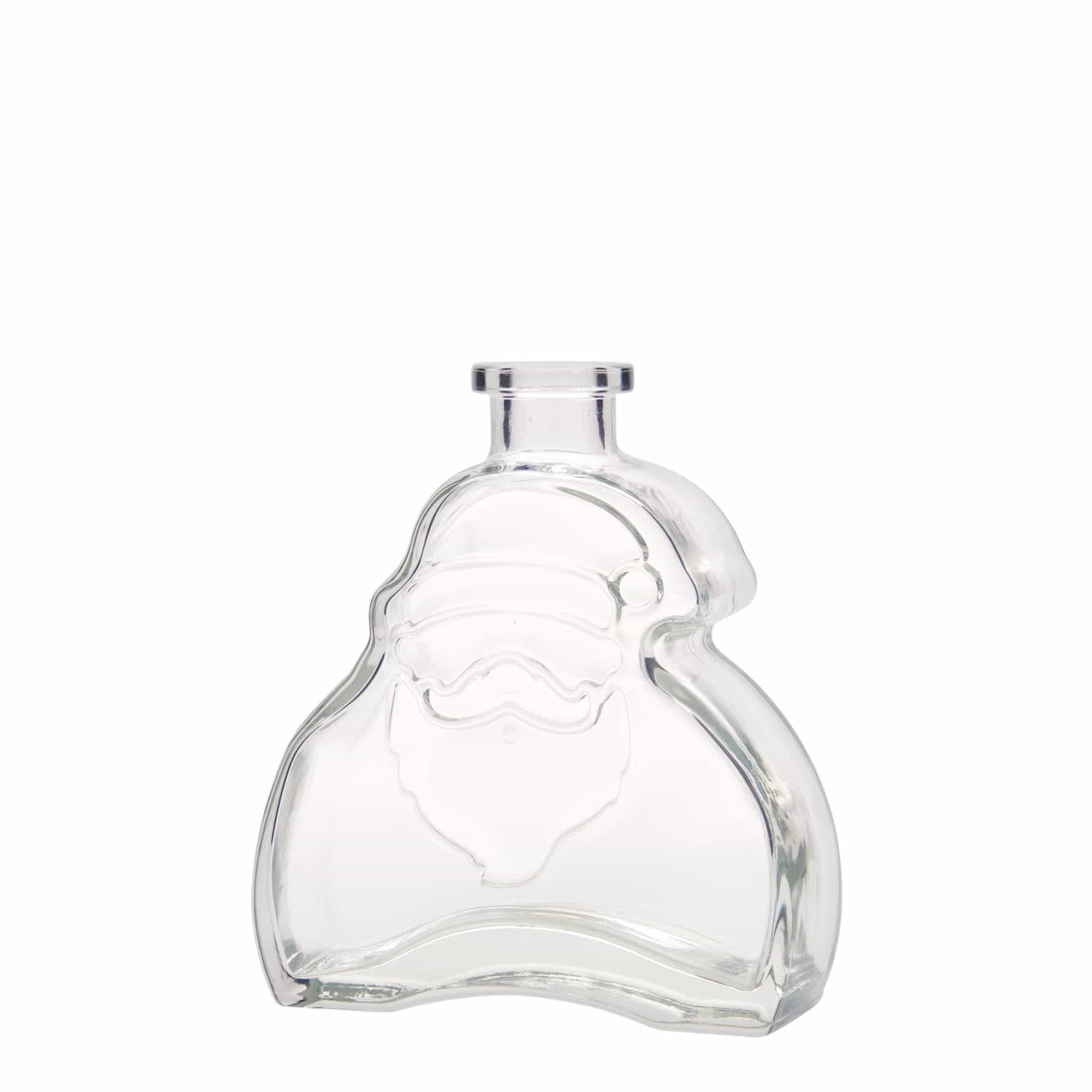 200 ml steklena steklenica »Santa Claus«, ustje: pluta