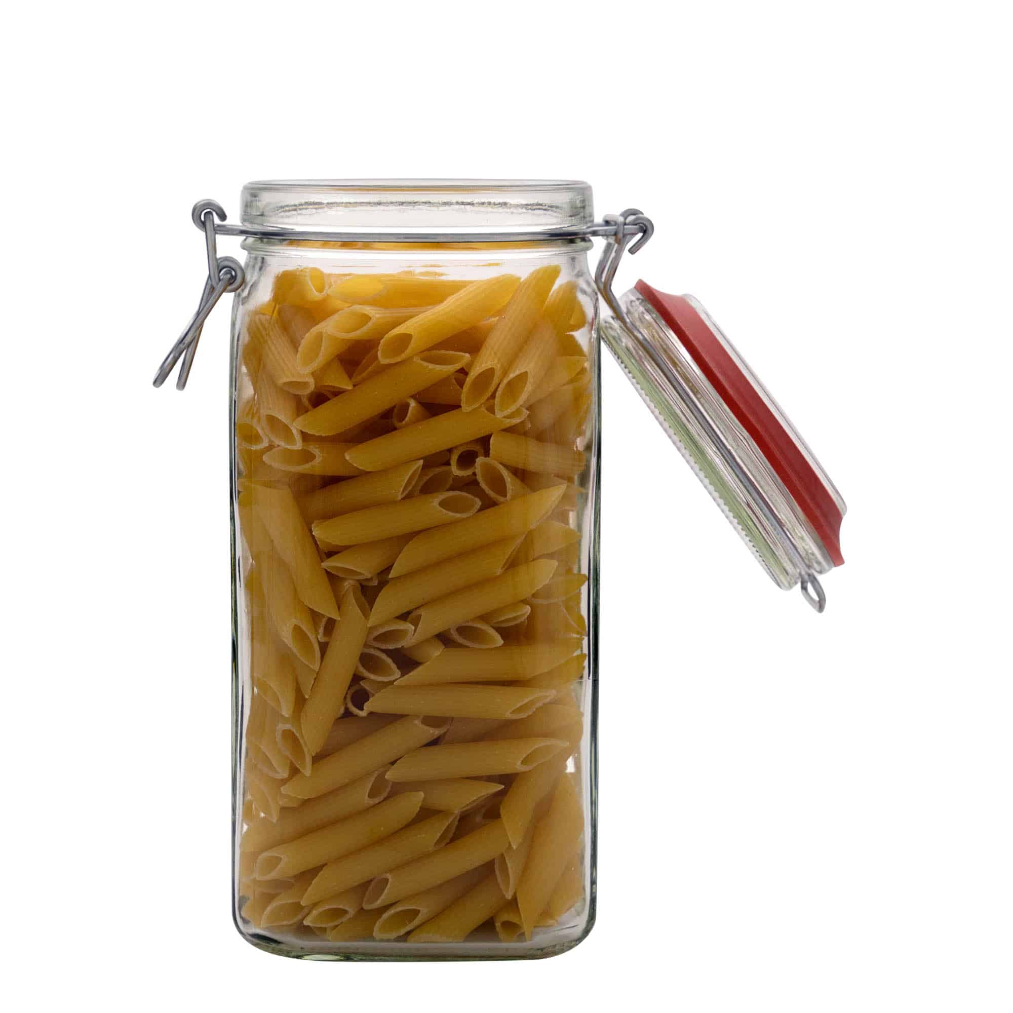 1540 ml kozarec s patentom, kvadratni, ustje: zamašek s tesnilom s patentom