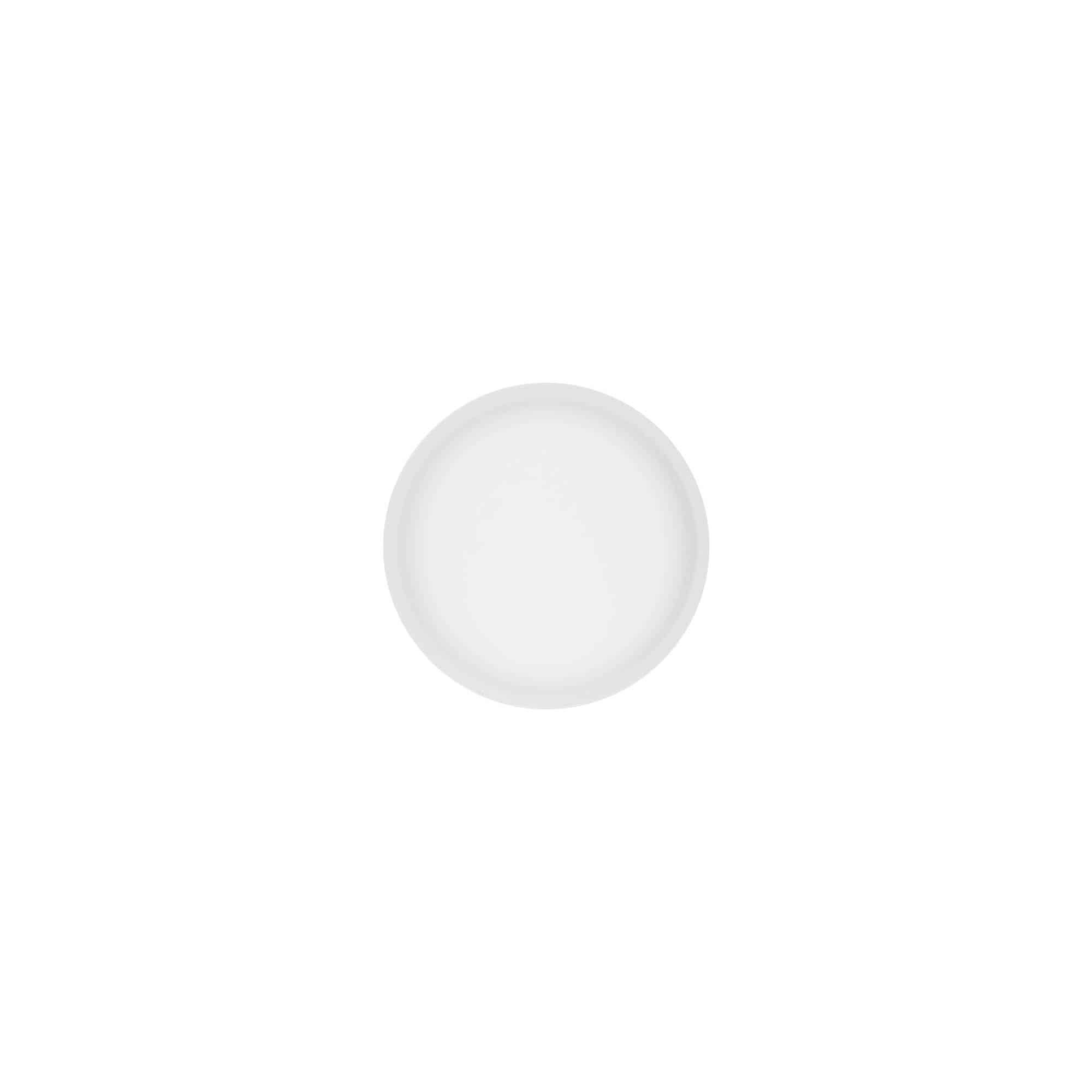 Navojni zamašek »Clear/Platin Edition«, plastika PP, bela, za ustje: 45/2P