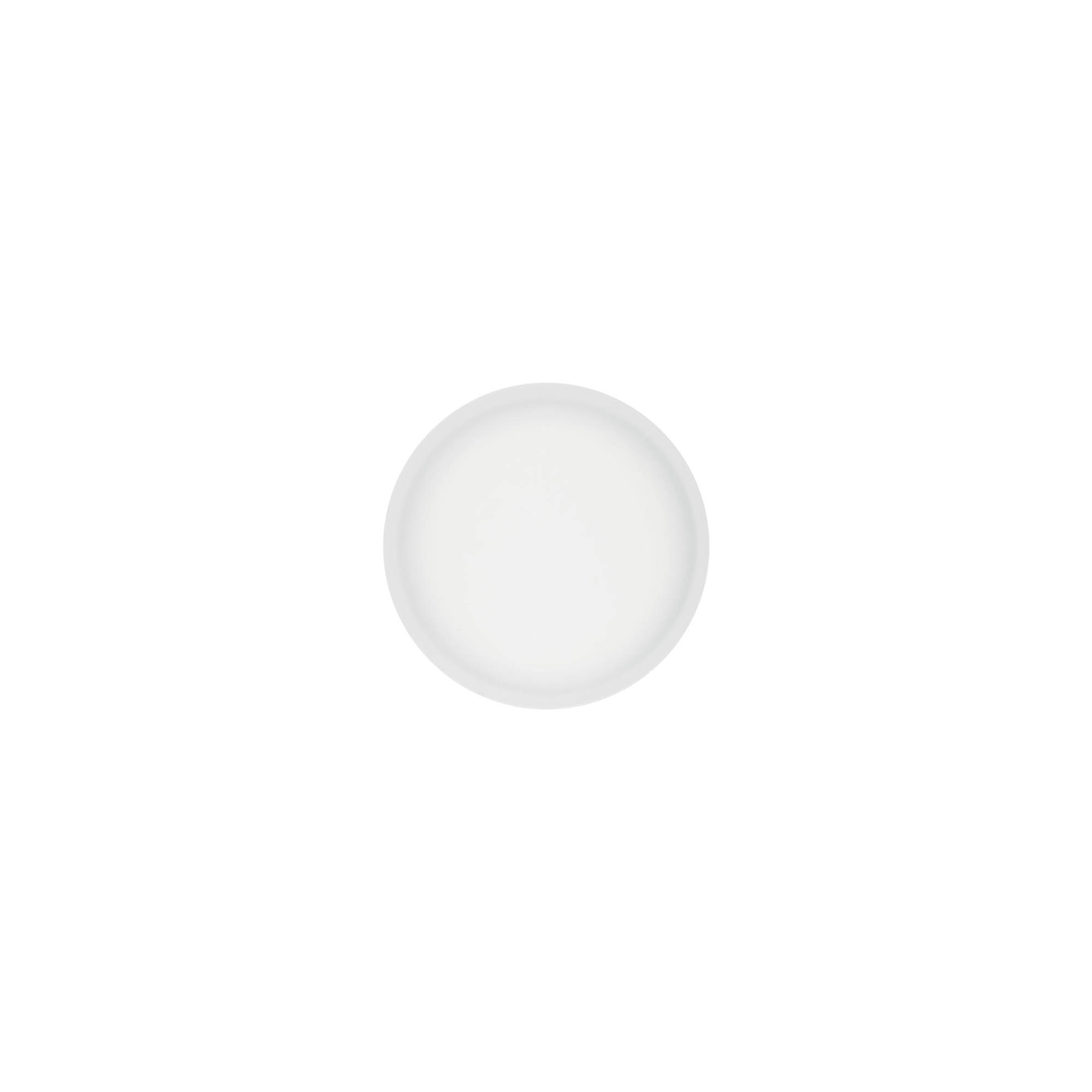 Navojni zamašek 'Clear/Platin Edition', PP-plastika, bel, za odprtino: 45/2P