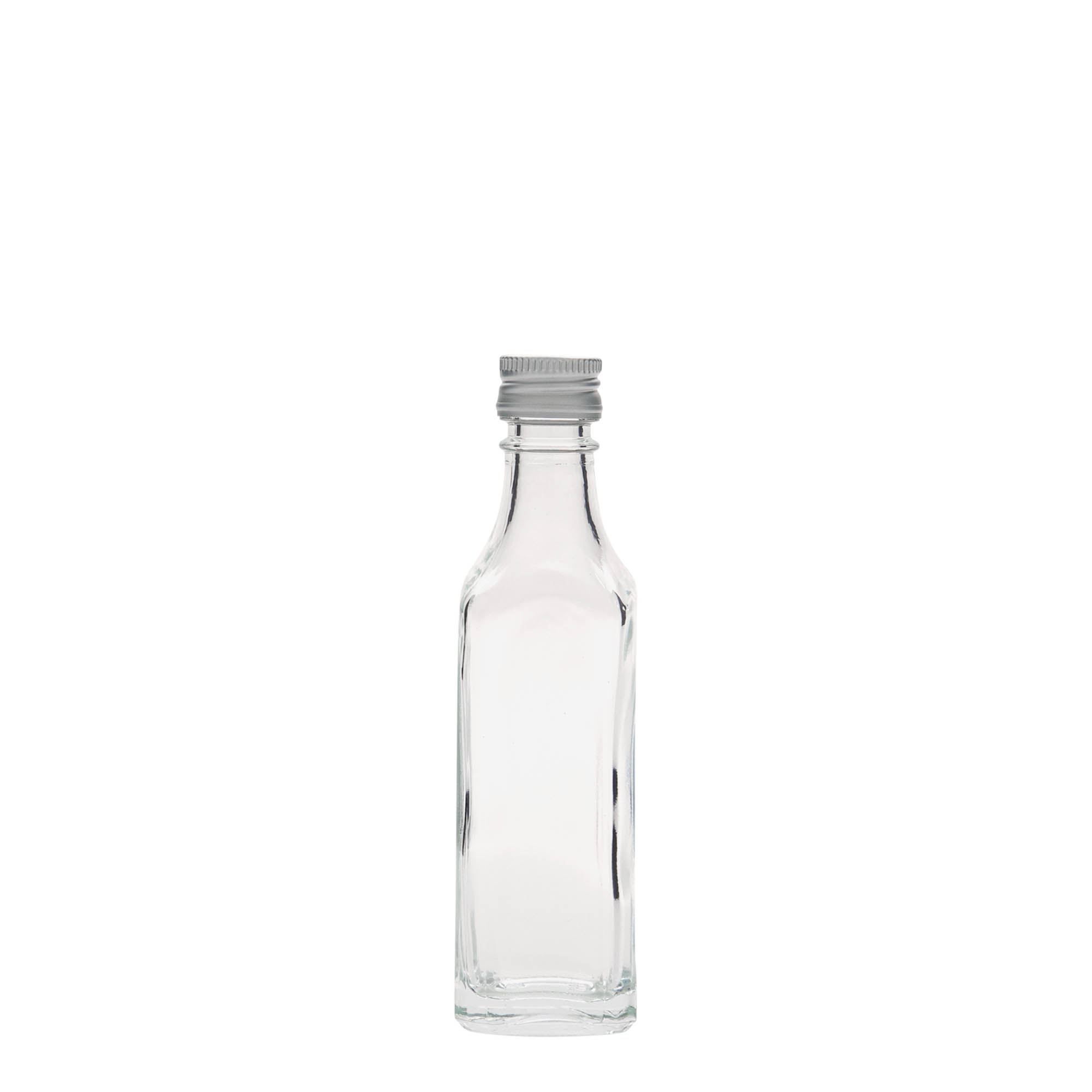 50 ml steklenička 'Siena', kvadratna, odprtina: PP 18 50 ml steklenička 'Siena', kvadratna, odprtina: PP 18