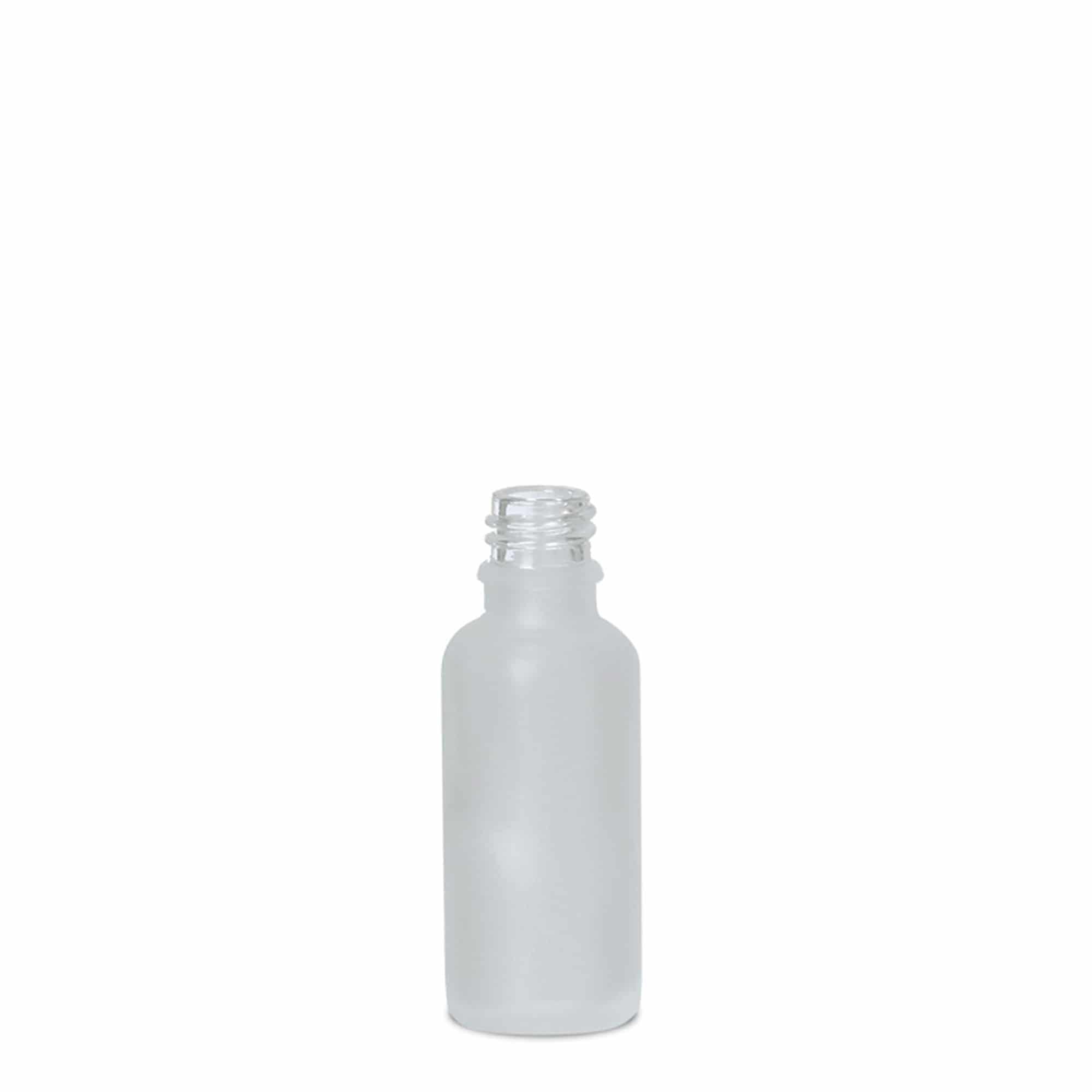 30 ml medicinska steklenička, steklo, matirano, odprtina: DIN 18